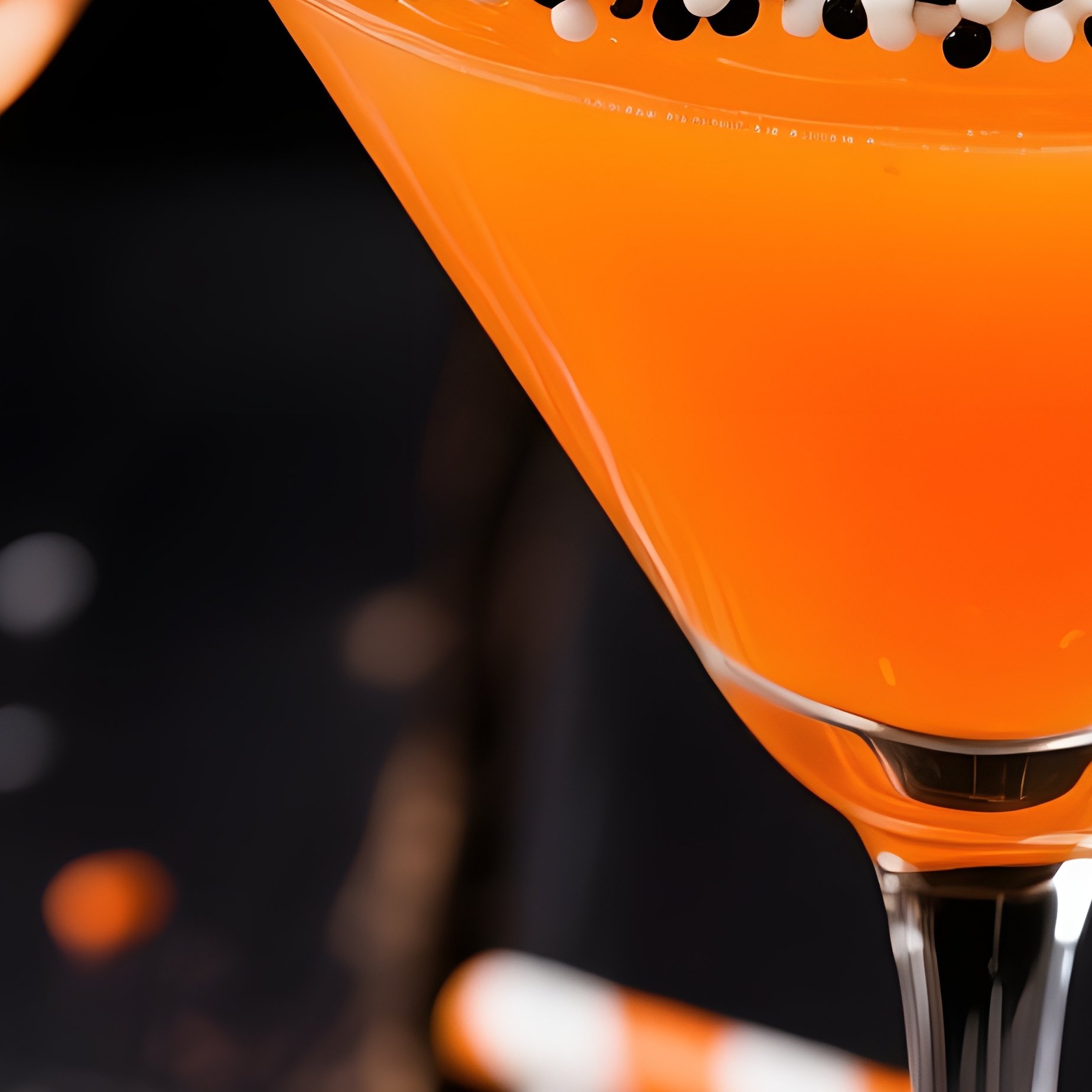 Two Halloween Themed Cocktails In Martini Glasses Halloween - Full Resolution Quality Preview