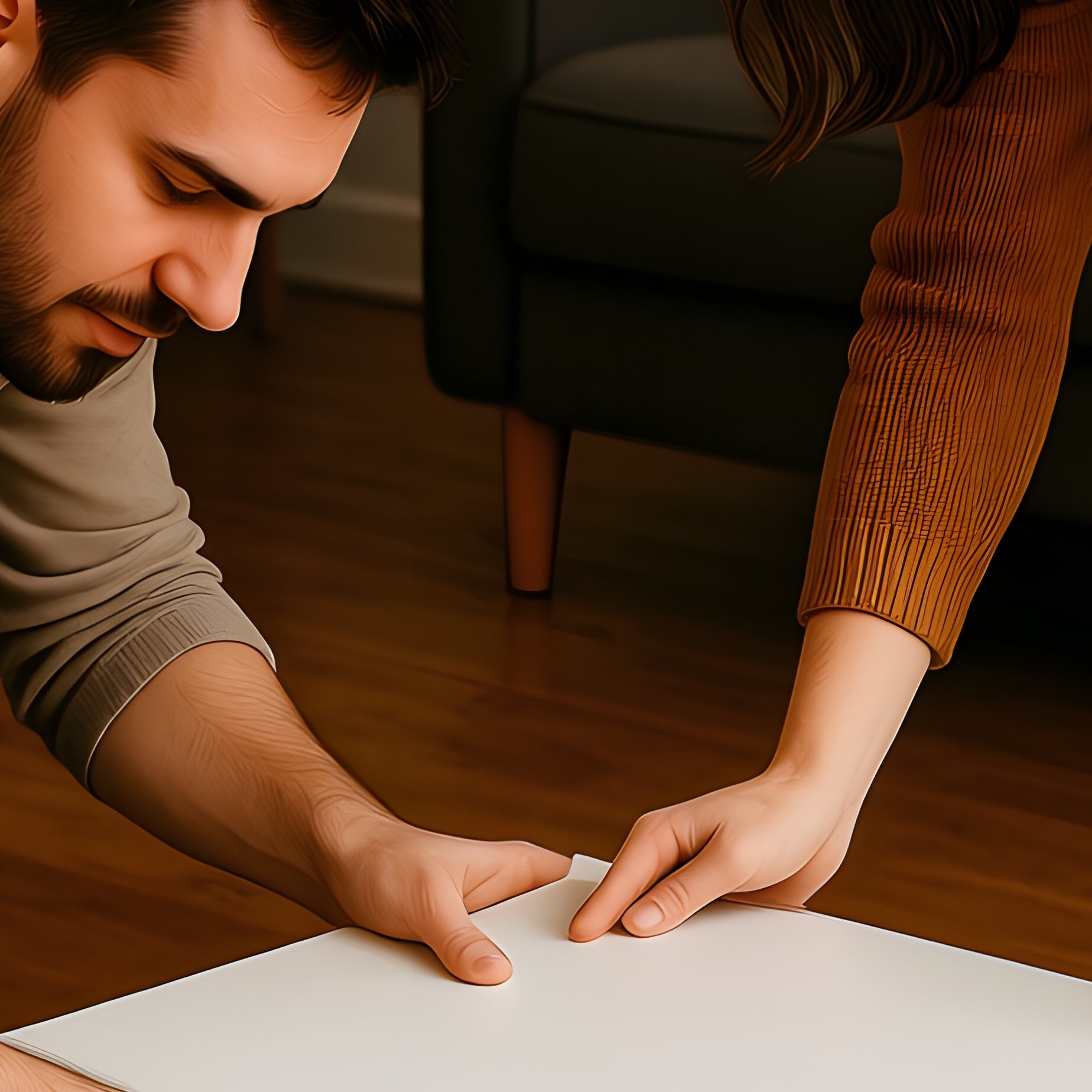 Two Individuals Assembling Furniture Furniture Assembly Home - Full Resolution Quality Preview