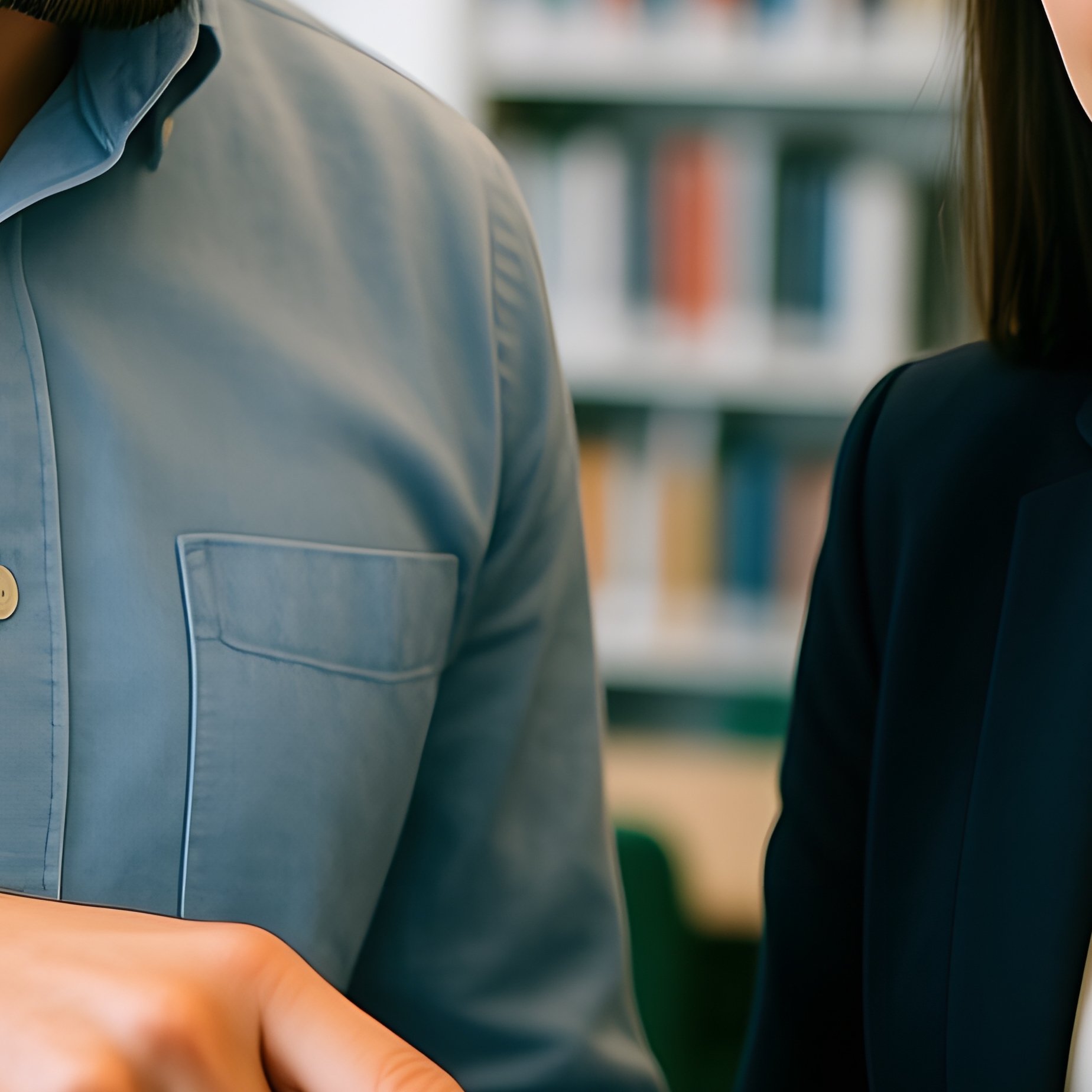 Two Individuals Collaborating On A Digital Tablet Collaboration - Full Resolution Quality Preview