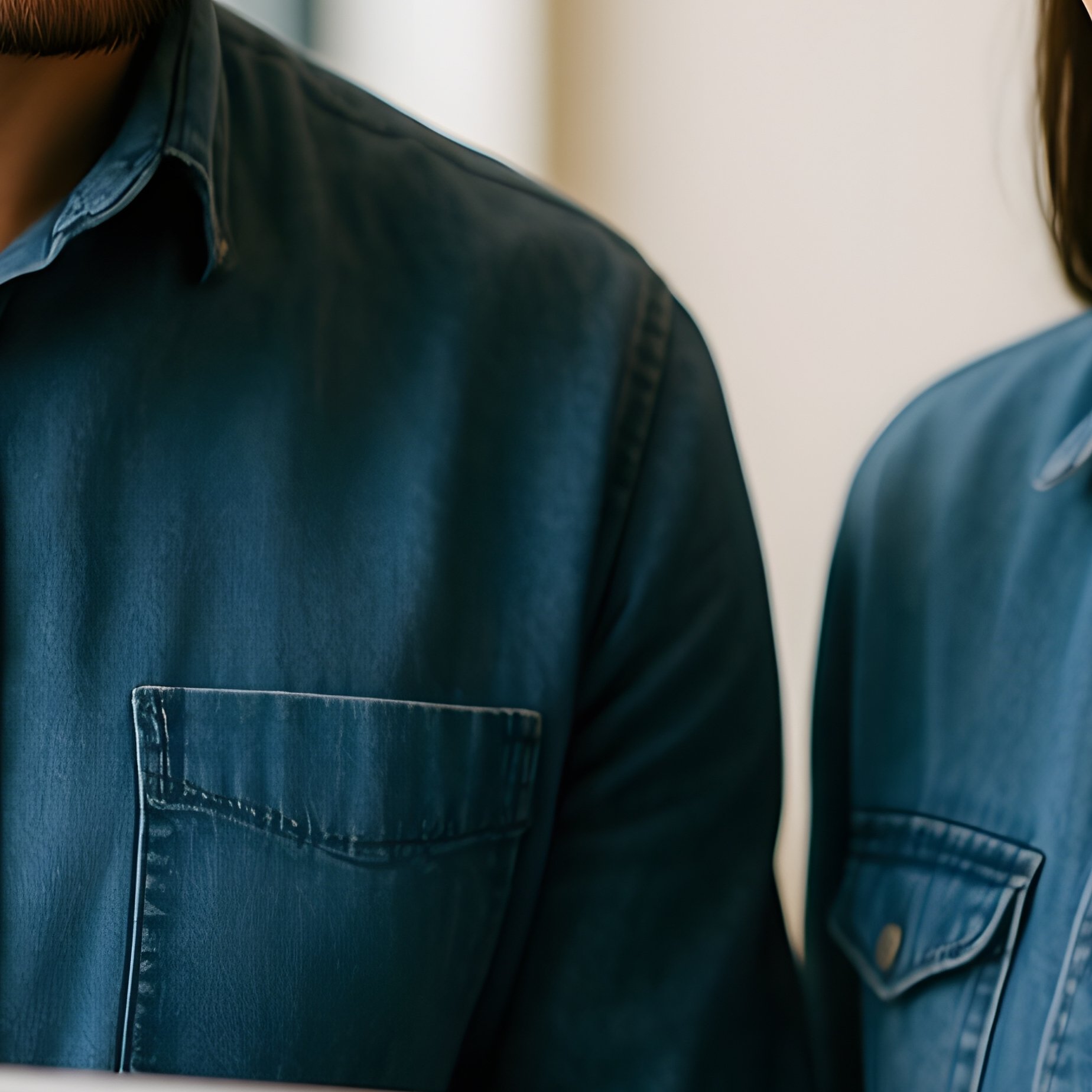 Two Individuals Engaged In A Conversation While Looking At A - Full Resolution Quality Preview