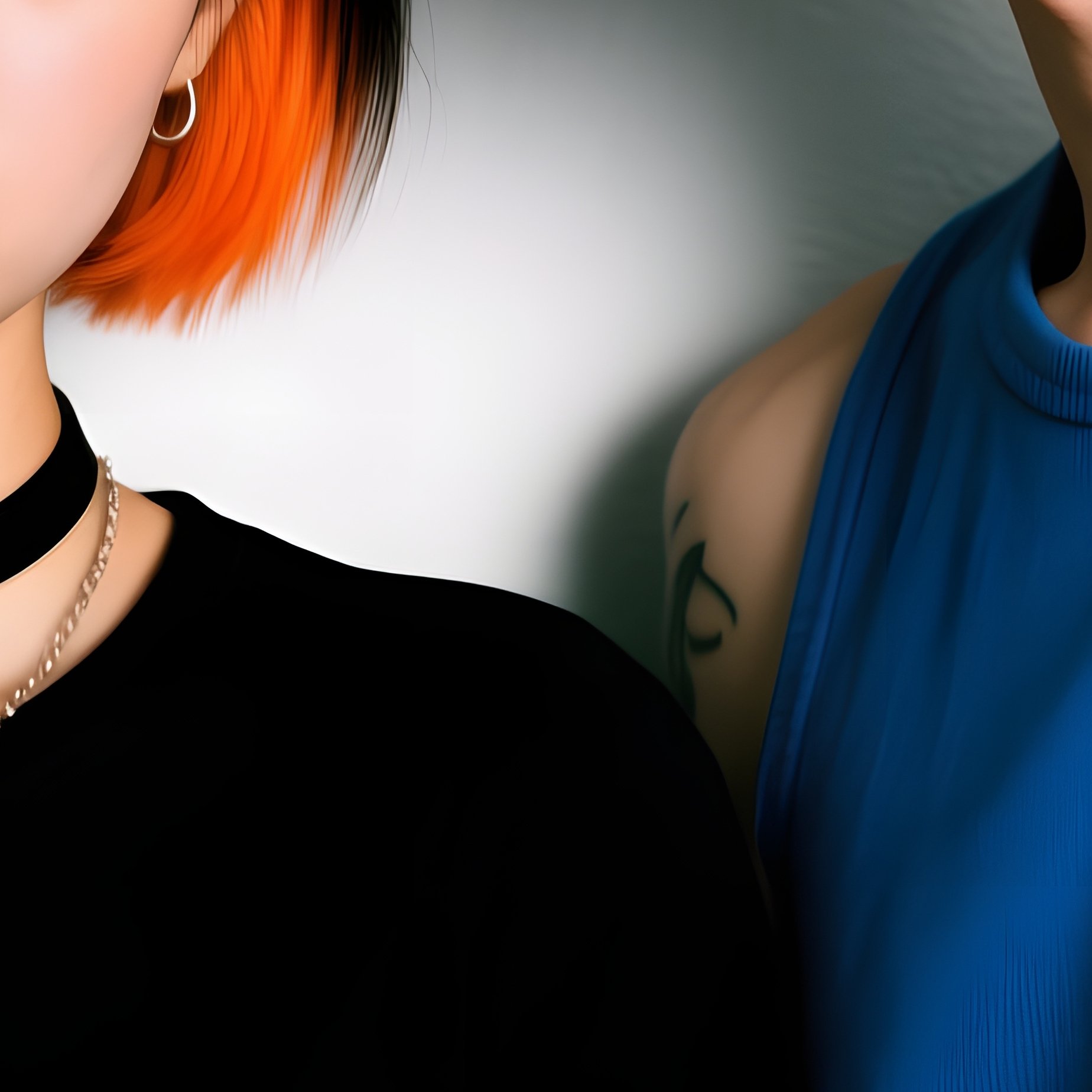 Two Individuals Posing Together Portrait Two People - Full Resolution Quality Preview