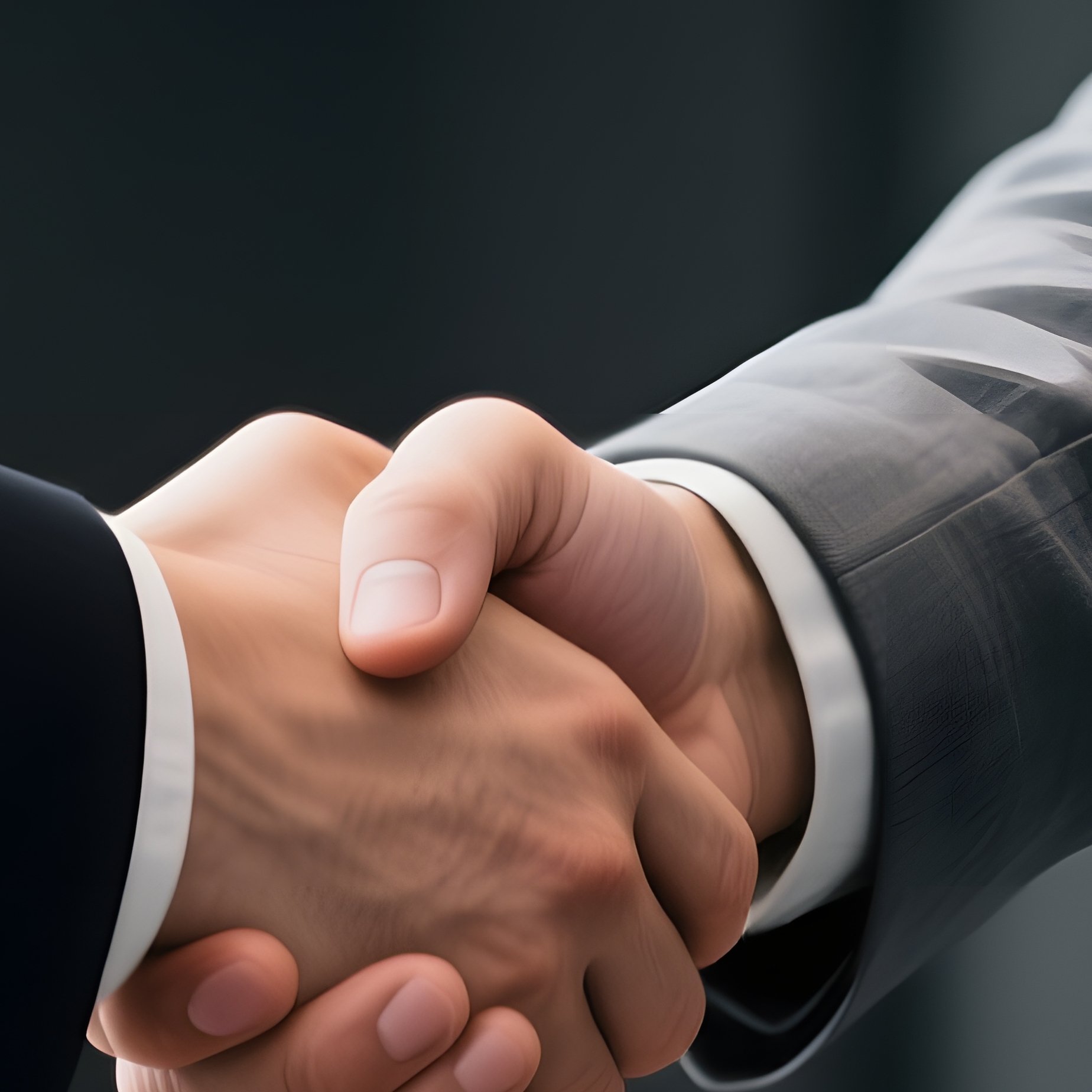 Two Individuals Shaking Hands Handshake Business - Full Resolution Quality Preview
