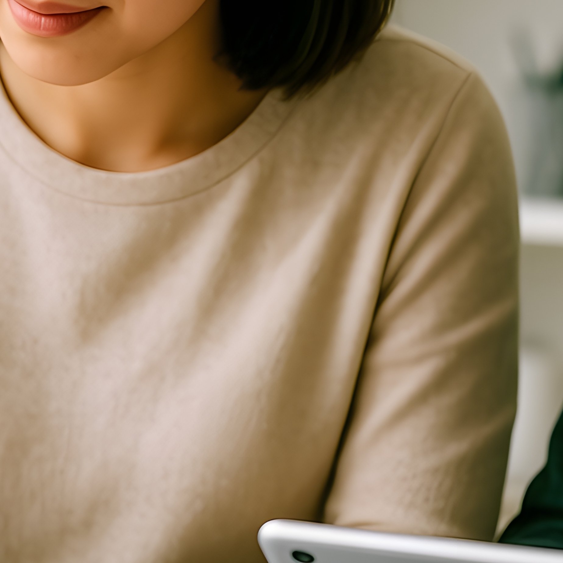 Two Individuals Working At A Desk Office Workplace - Full Resolution Quality Preview