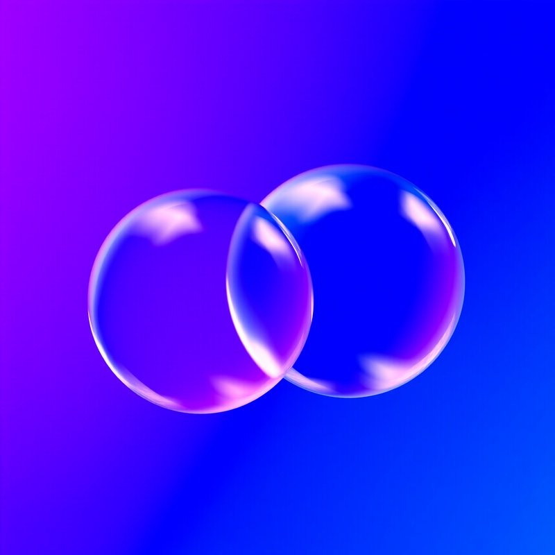 Two Overlapping Glass Spheres Glass Spheres