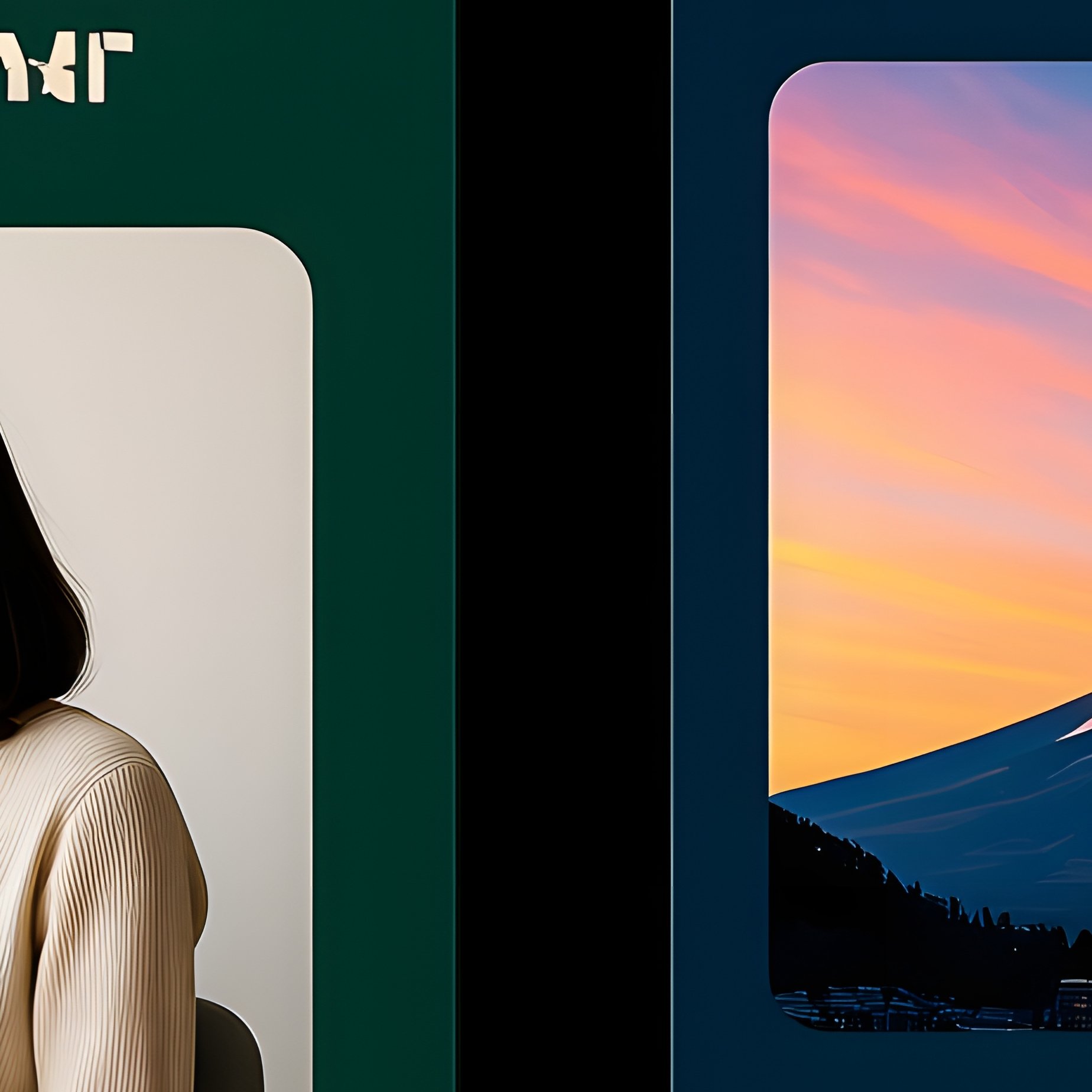 Two Promotional Cards For Travel And Blog Content Travel Blogging - Full Resolution Quality Preview