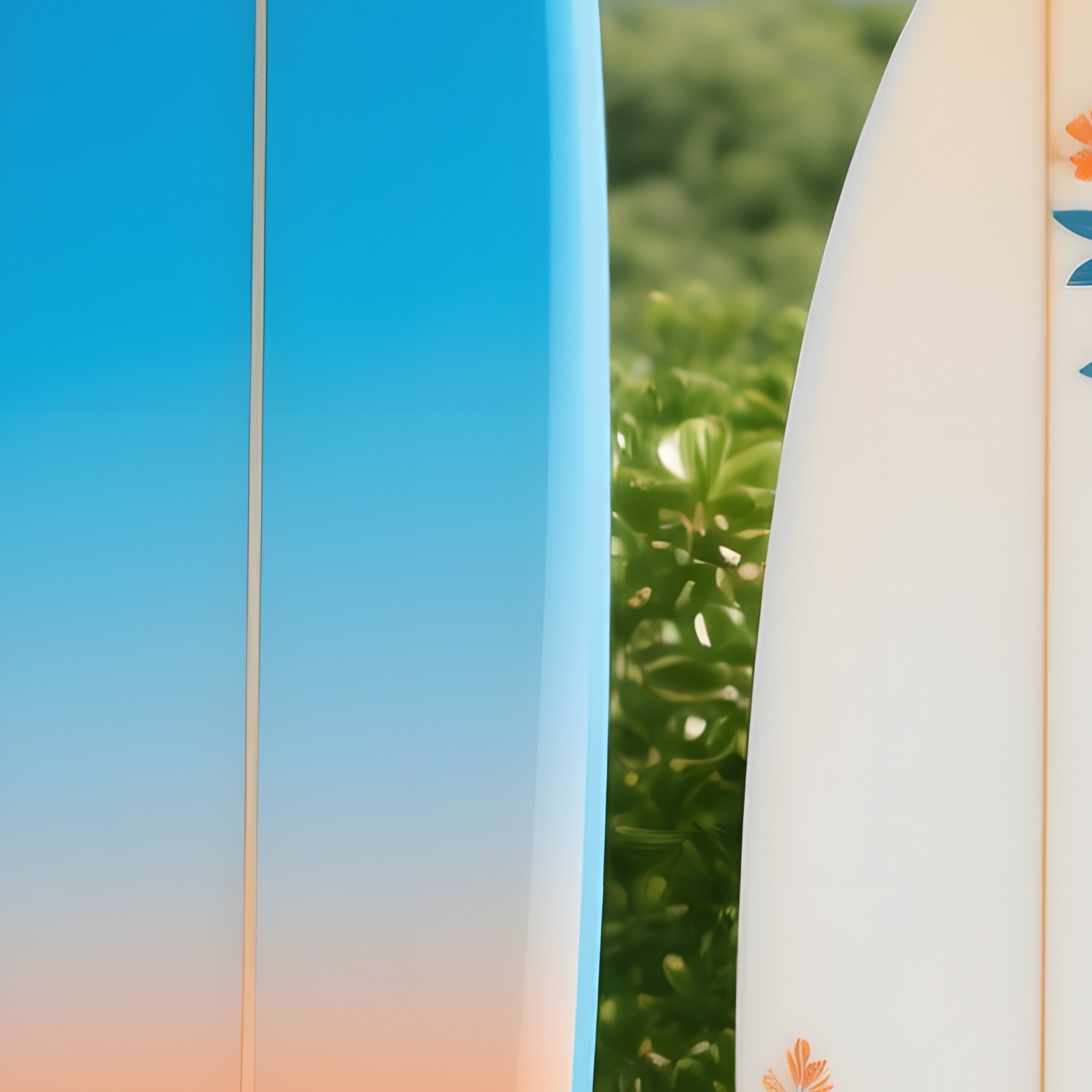 Two Surfboards On A Beach Surfboards Beach - Full Resolution Quality Preview