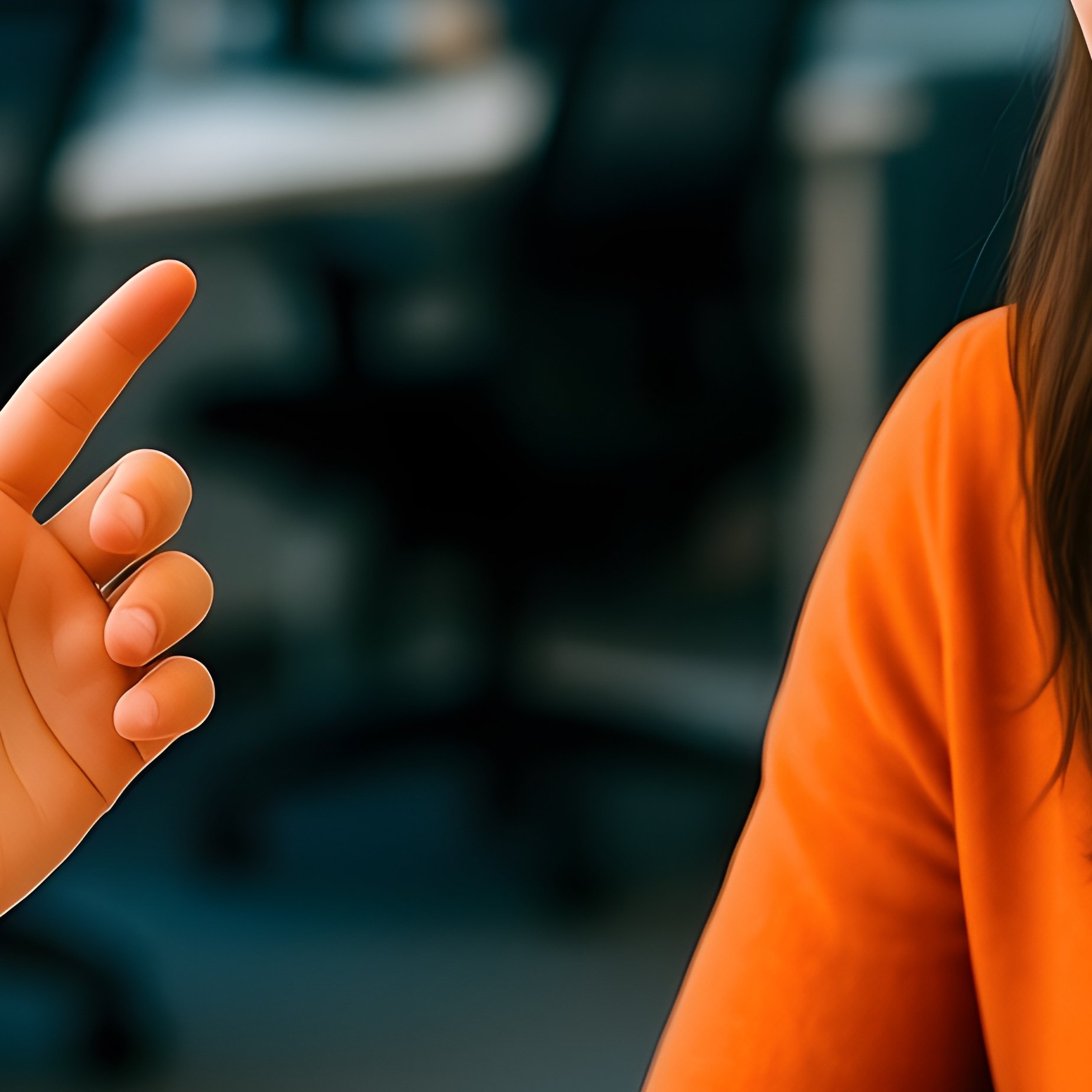 Two Women Engaged In A Conversation Conversation Office - Full Resolution Quality Preview