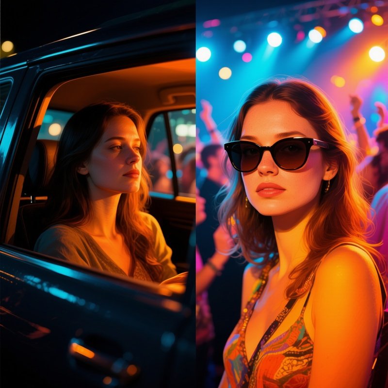 Two Women In Different Settings Showcasing A Leaked Camera Effect