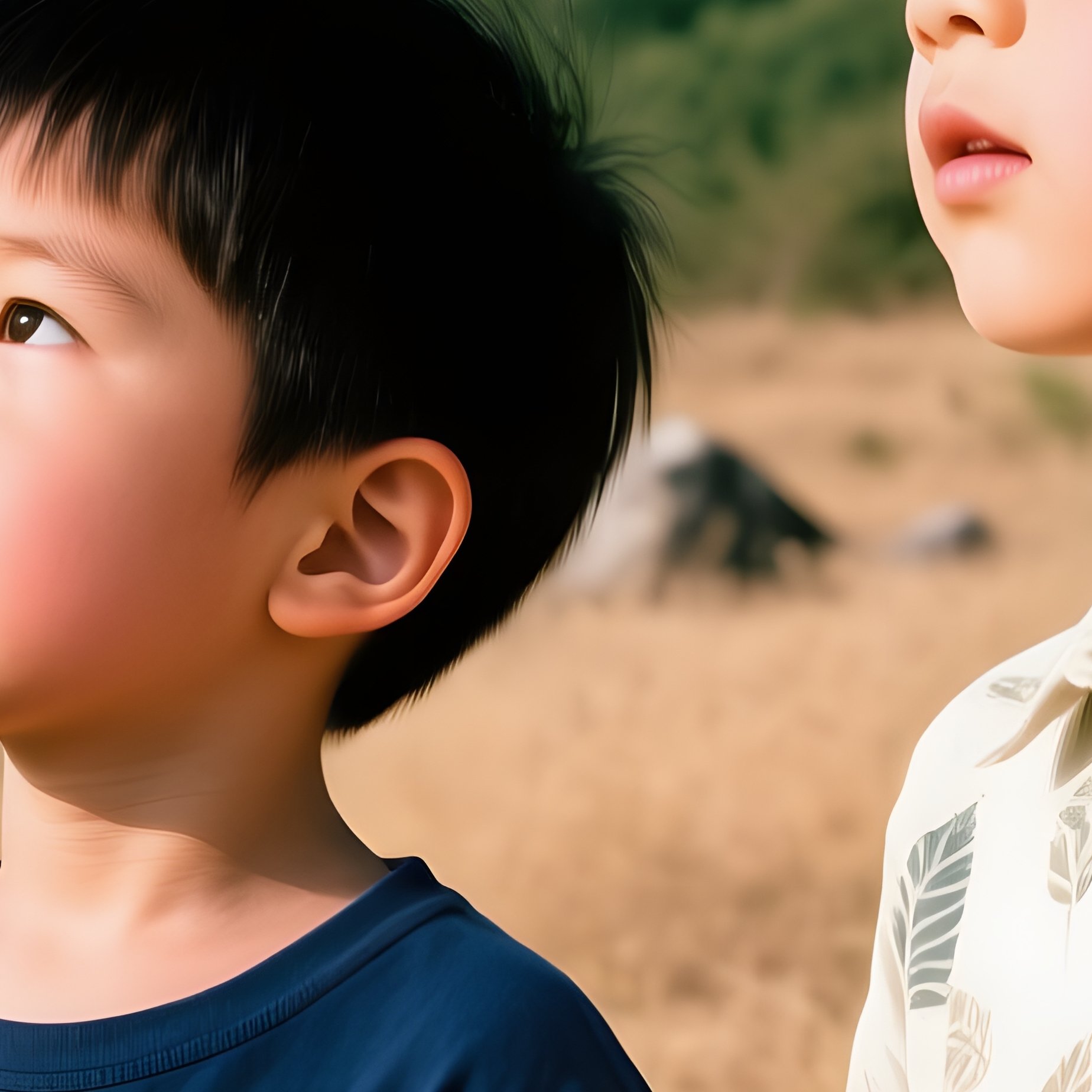 Two Young Boys Outdoors Outdoor Children - Full Resolution Quality Preview