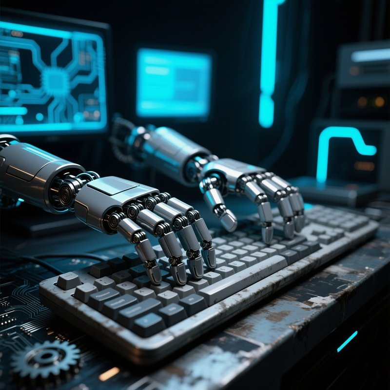 Typing Robot Mechanical Hands Typing Keyboard Macros