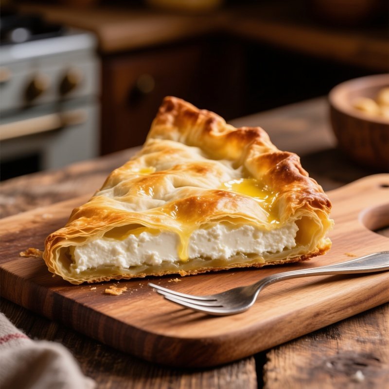 Tyropita Cheese Pie Triangular Phyllo Filled With Feta