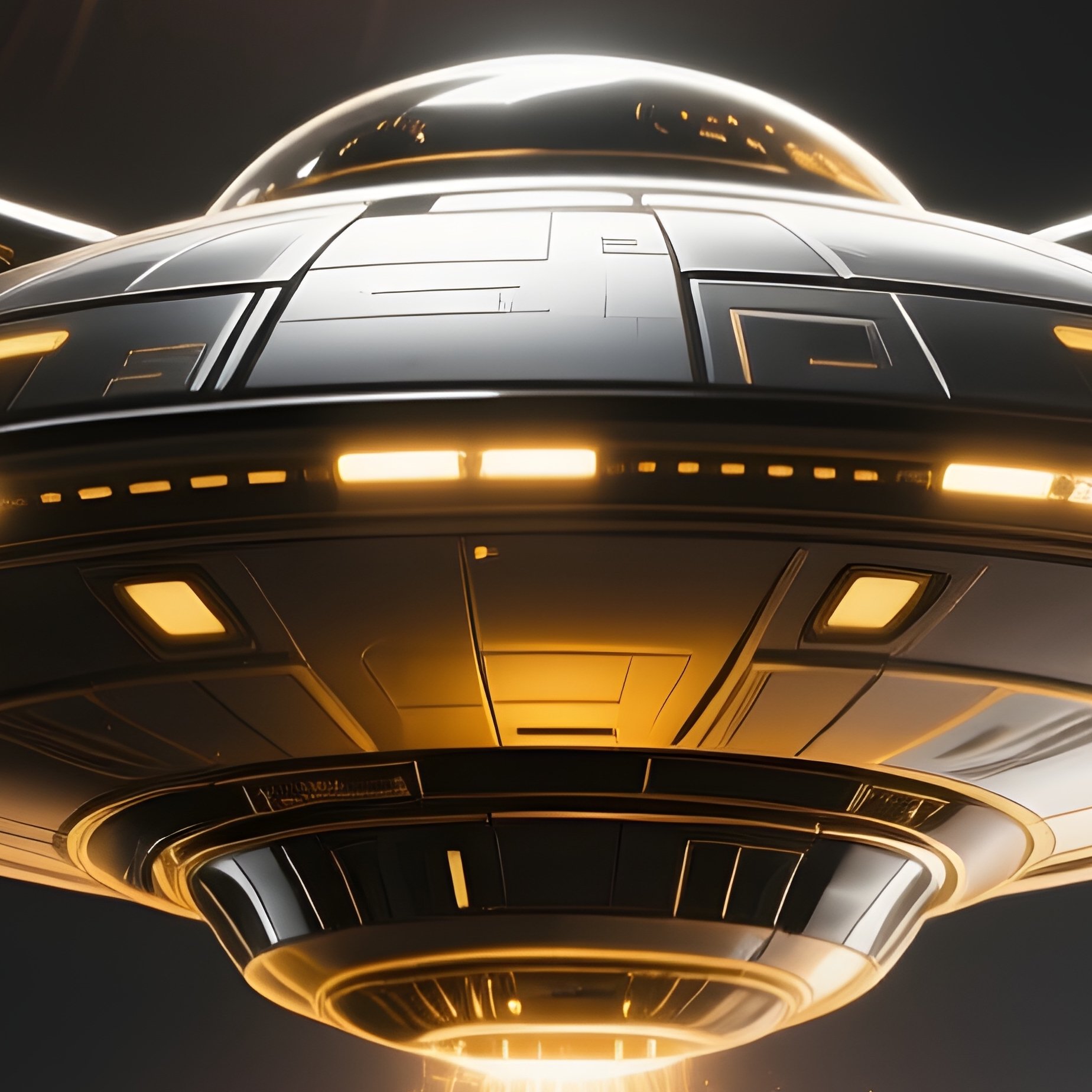 Ufo Drone Eclipse Wing Artistic Representation - Full Resolution Quality Preview