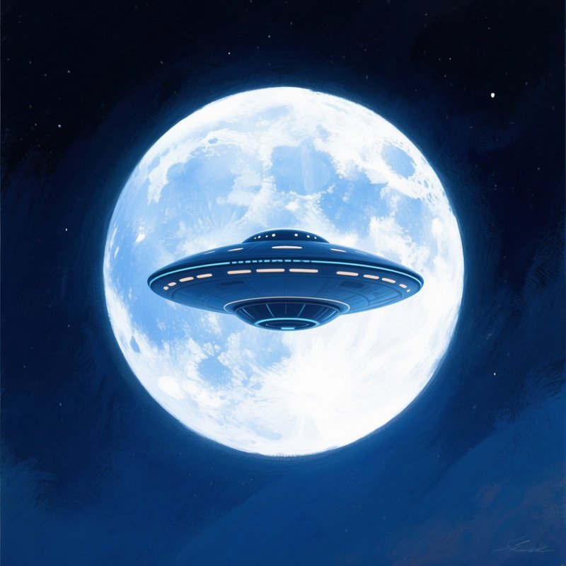 Ufo Drone Lunar Echo Mimics Moon S Glow To Blend In Night Sky Artistic