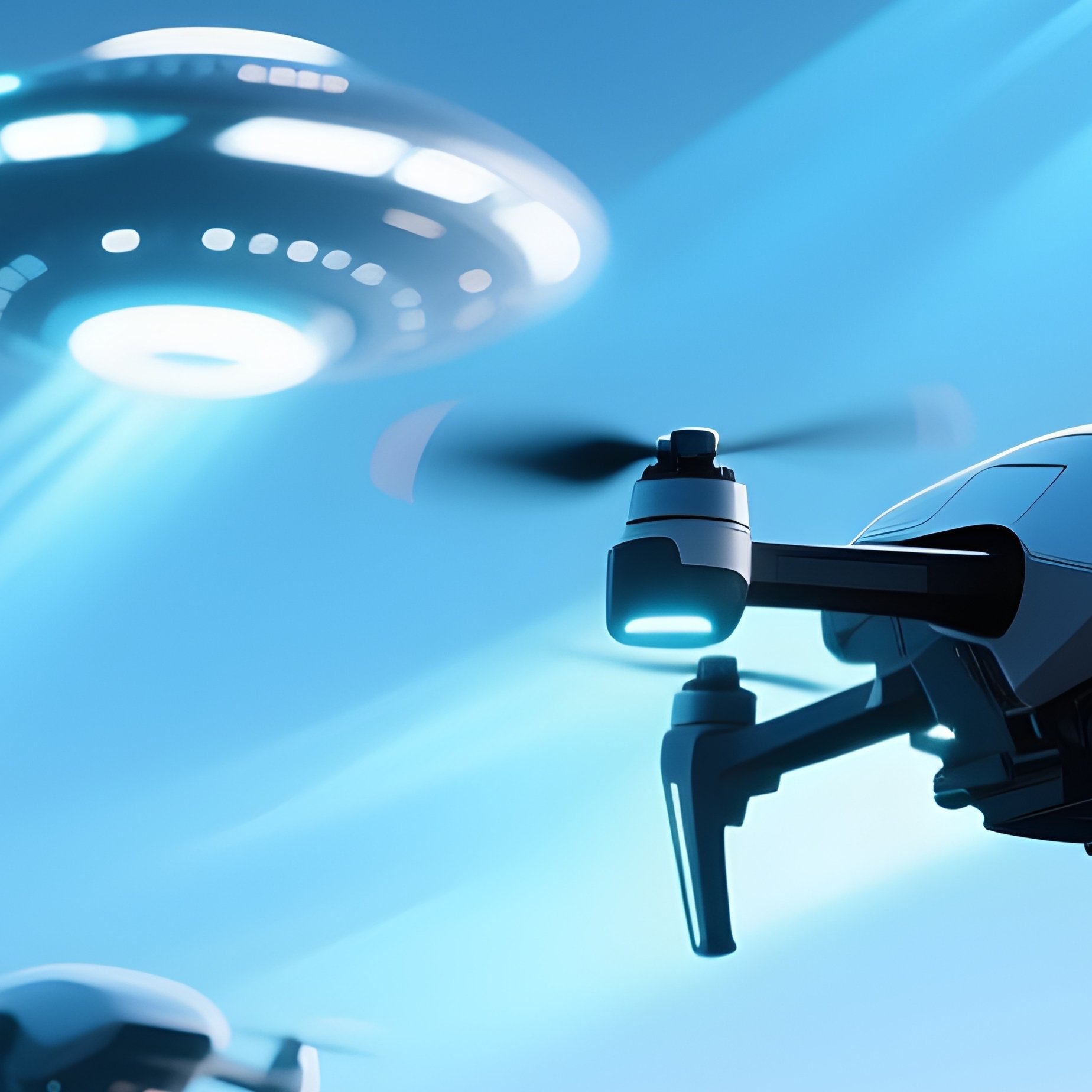 Ufo Drone Silent Horizon Optical Illusion - Full Resolution Quality Preview