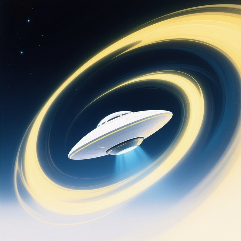 Ufo Drone Starlight Vortex Abstract Art