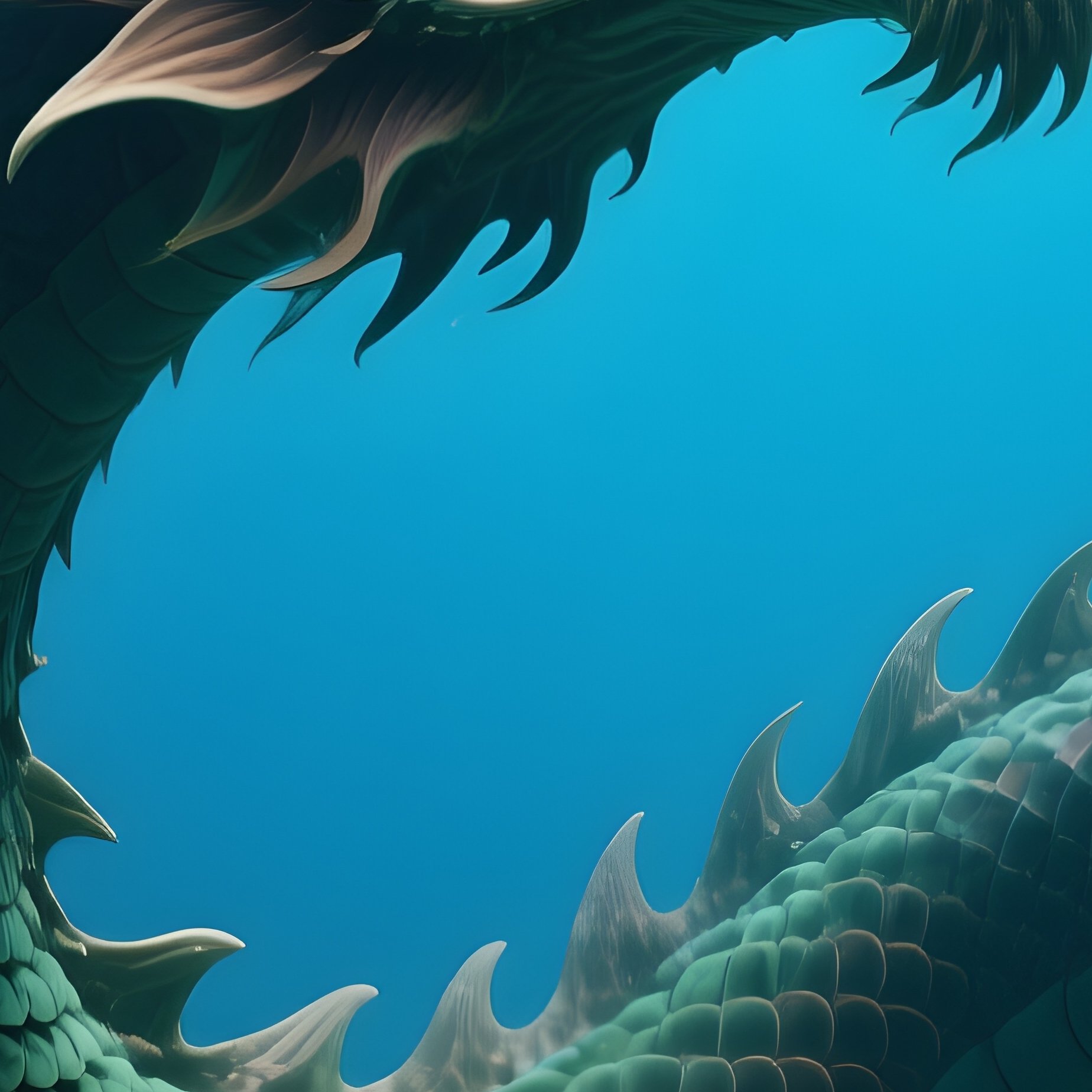 Underwater Coral Dragon Archway - Full Resolution Quality Preview