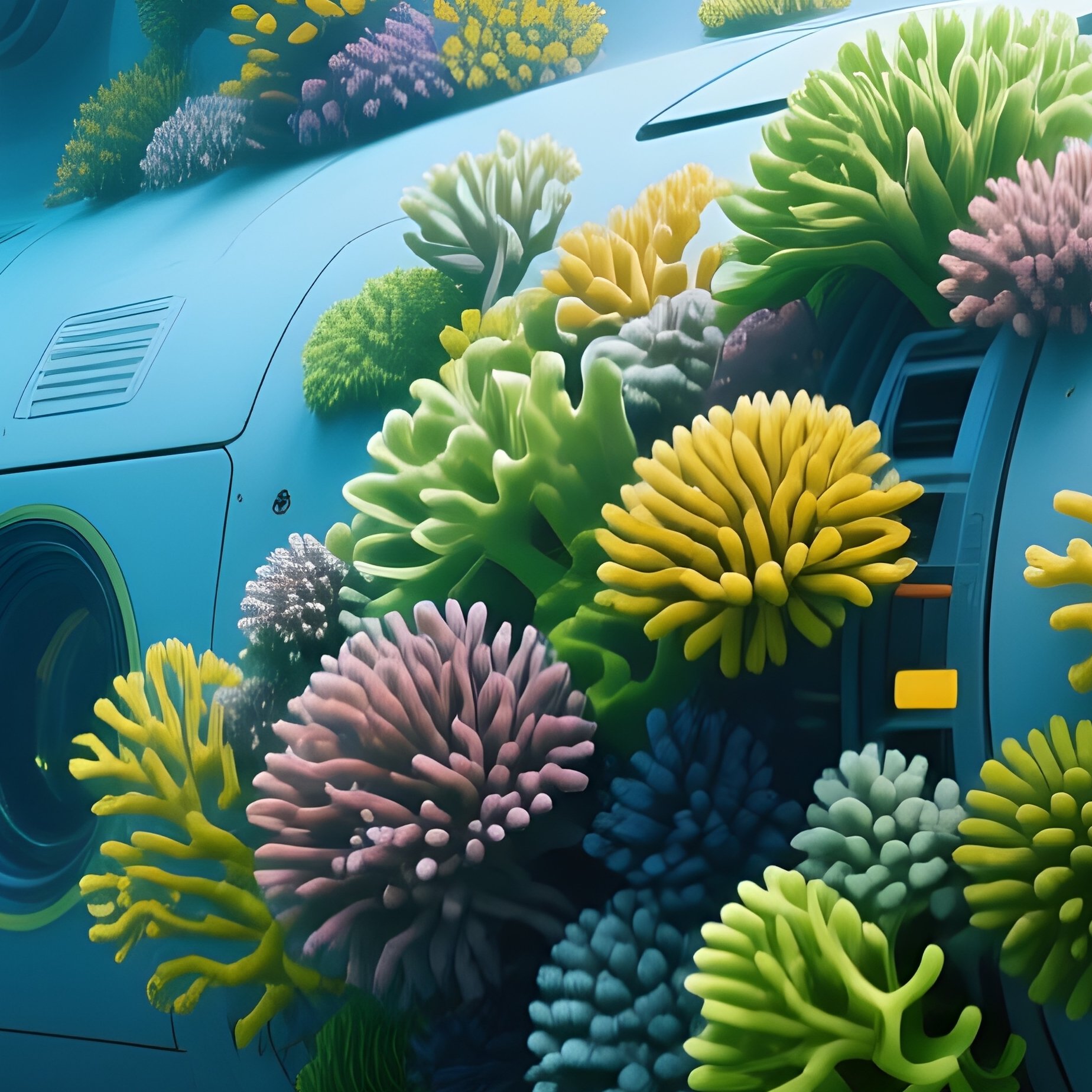 Underwater Coral Garden Robot Submarine - Full Resolution Quality Preview