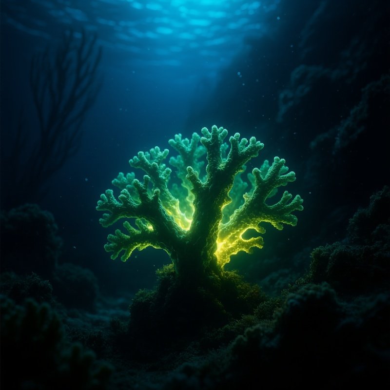 Underwater Coral With Alien Life