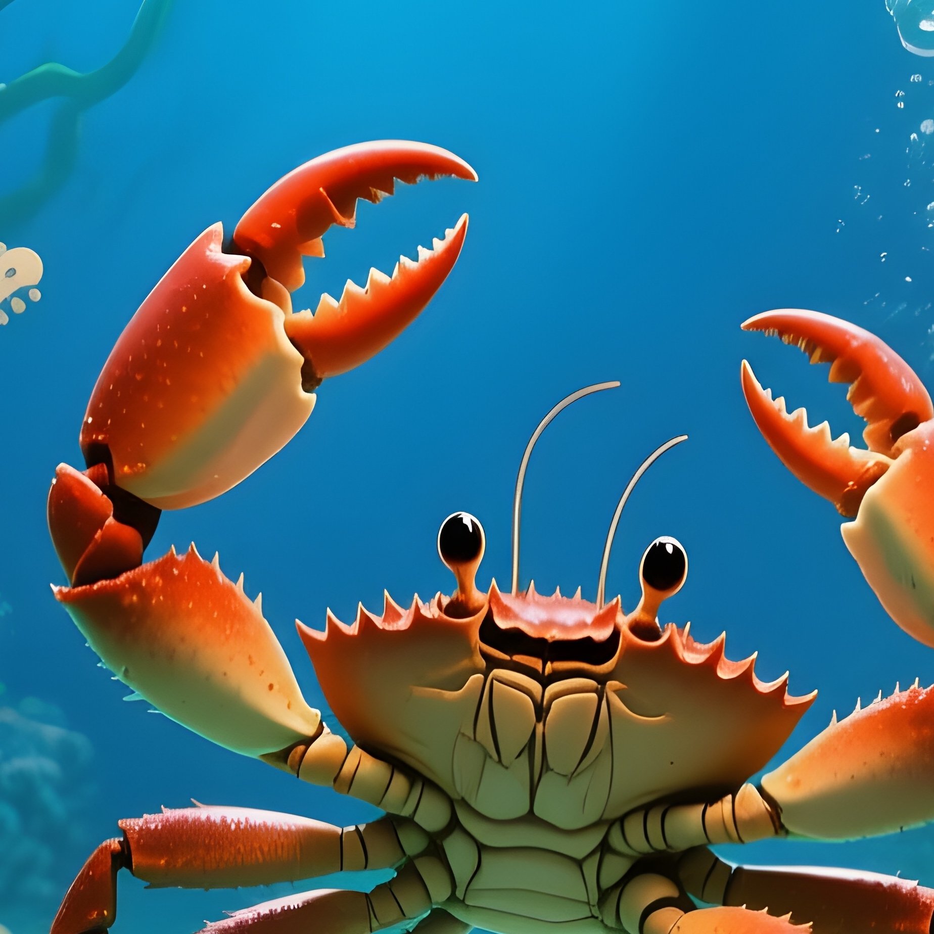 Underwater Crab Ballroom With Shrimp And Clams As Band - Full Resolution Quality Preview