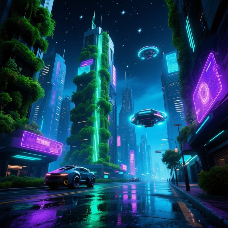 Urban Landscape Stadtbild Futuristic City