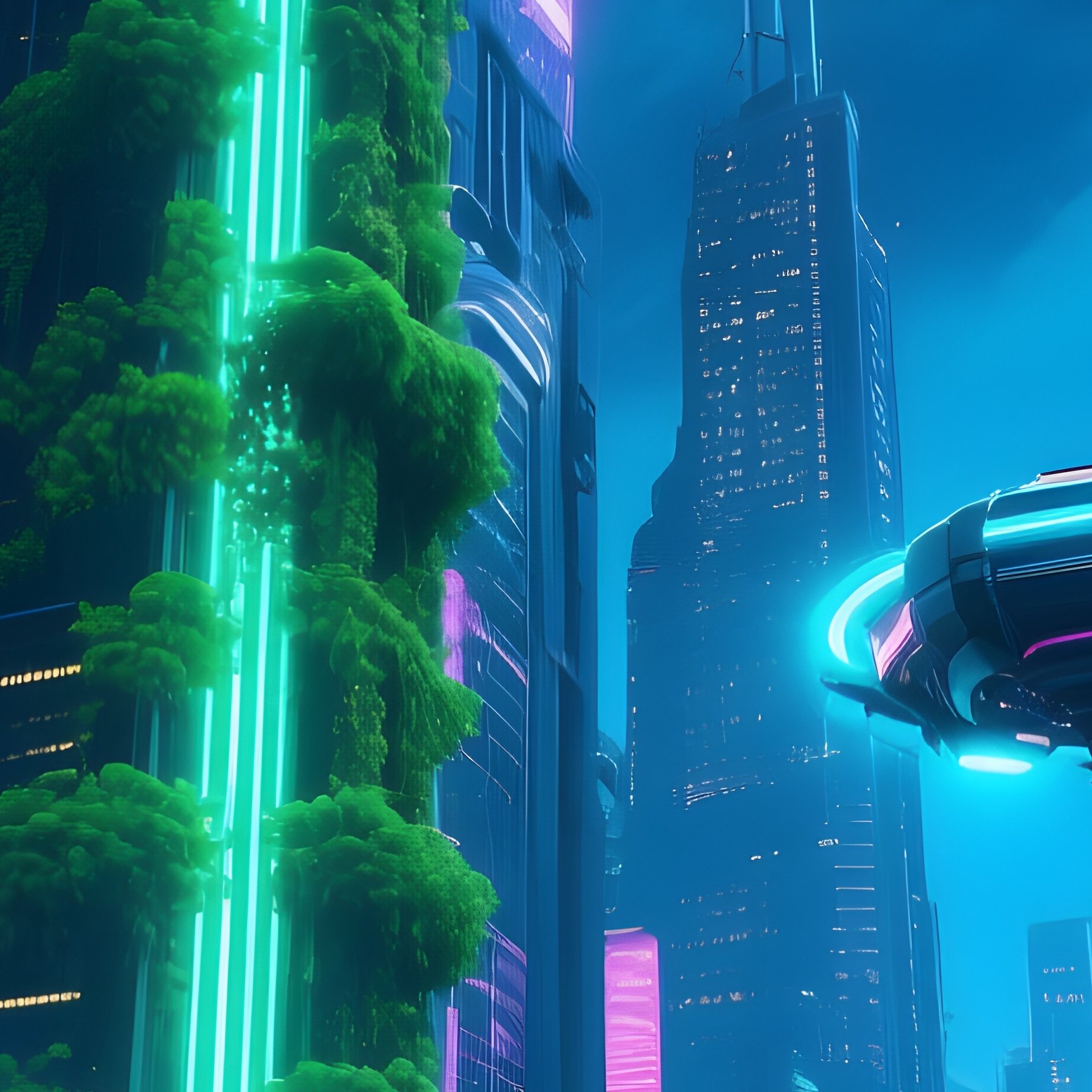 Urban Landscape Stadtbild Futuristic City - Full Resolution Quality Preview