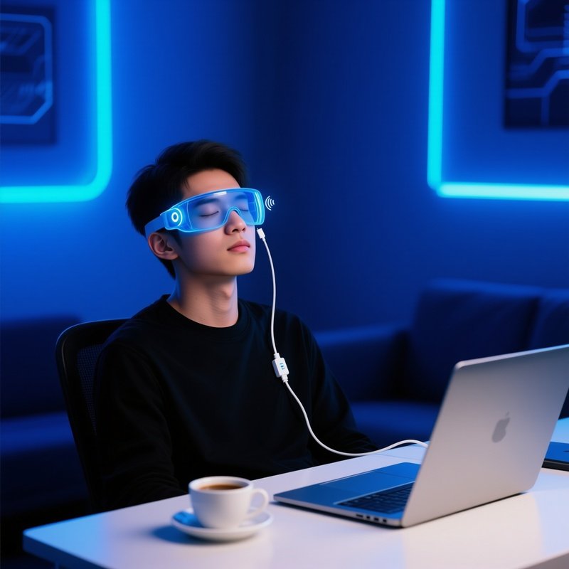 Usb Eye Massager Weird Goggles Vibrate Eyeballs After Screen Time