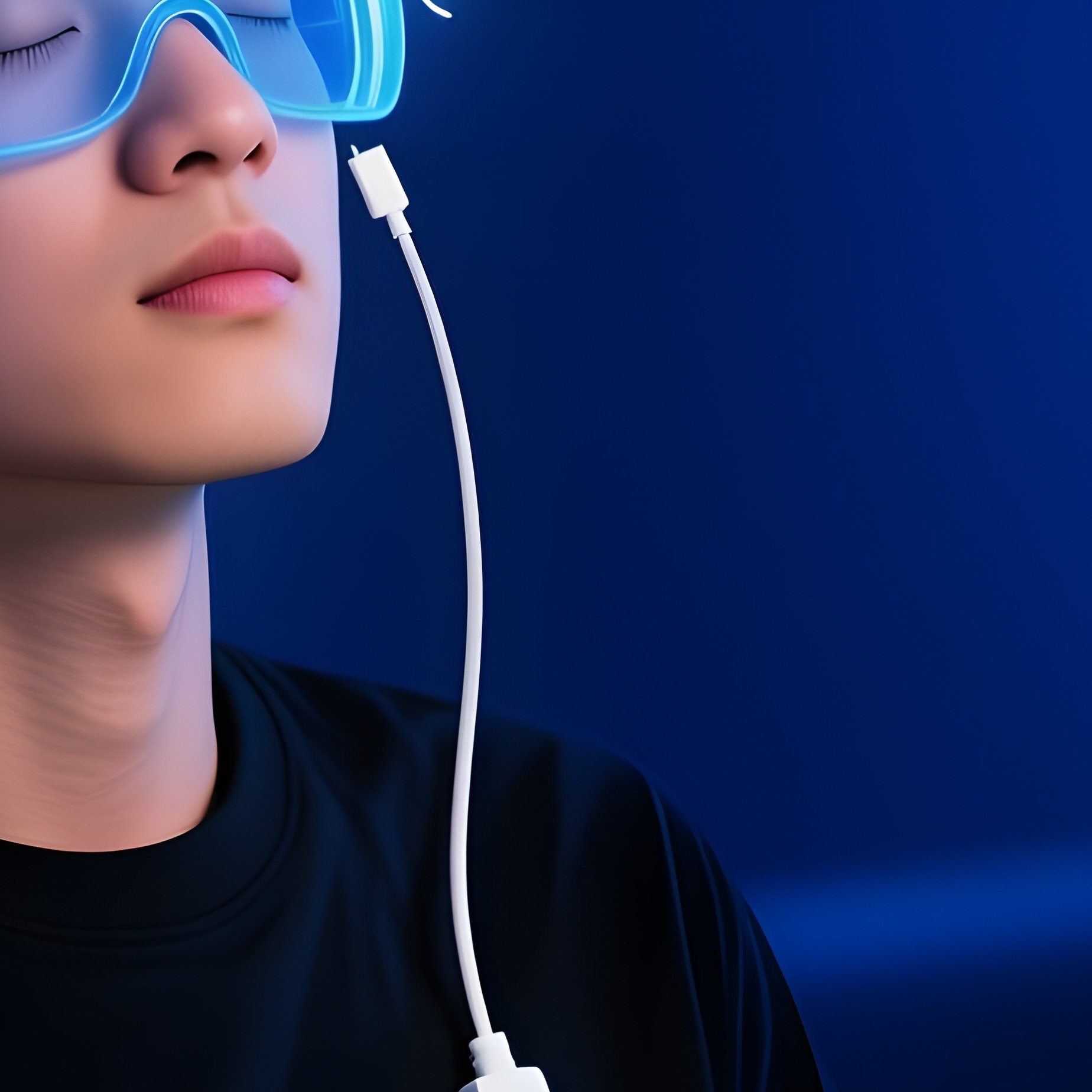 Usb Eye Massager Weird Goggles Vibrate Eyeballs After Screen Time - Full Resolution Quality Preview