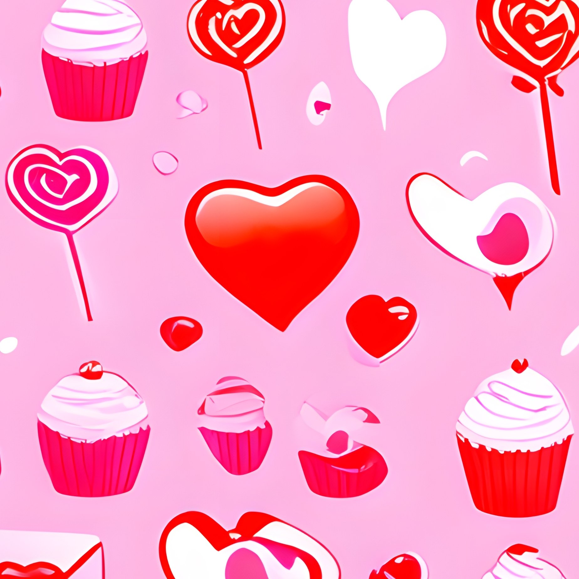Valentines Day Themed Pattern Valentines Day Pattern - Full Resolution Quality Preview