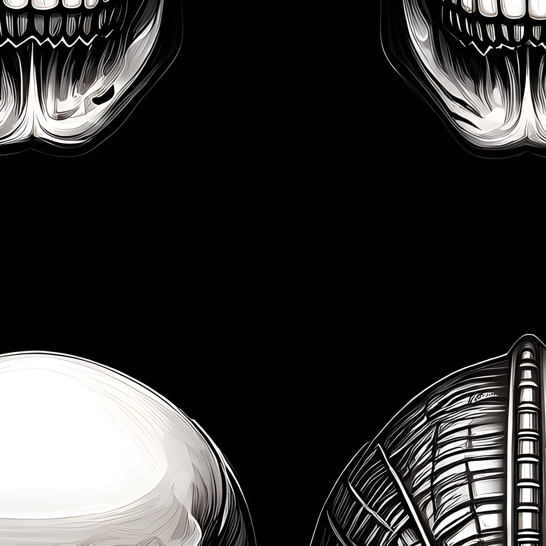 Various Stylized Skull Designs Skulls Digital Art - Full Resolution Quality Preview
