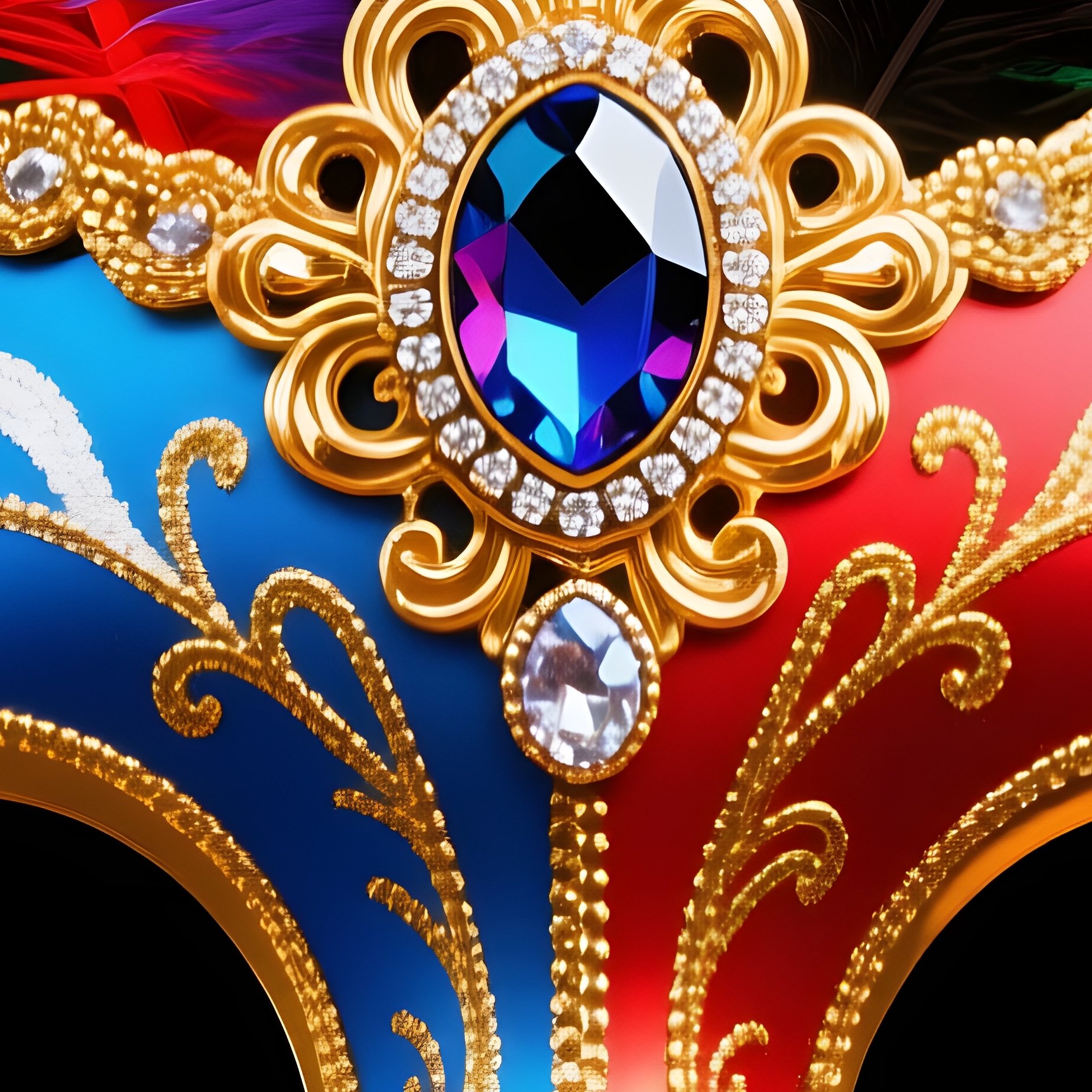 Venetian Carnival Mask Venetian Carnival - Full Resolution Quality Preview