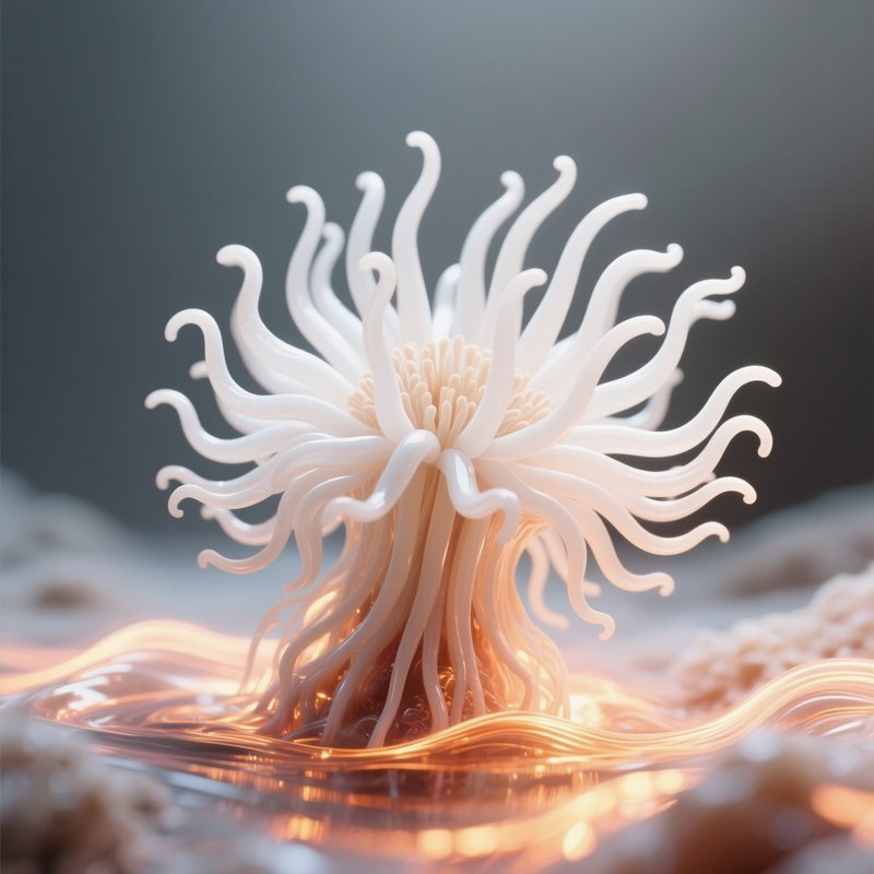 Vent Anemone – White Tentacles Waving In Shimmering Heat Currents.