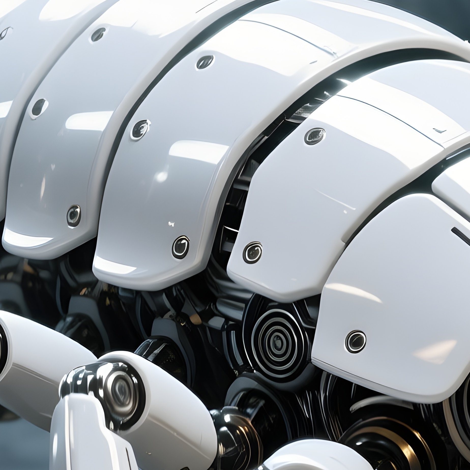 Vent Isopod Thick White Armor Reflecting Vent Light - Full Resolution Quality Preview