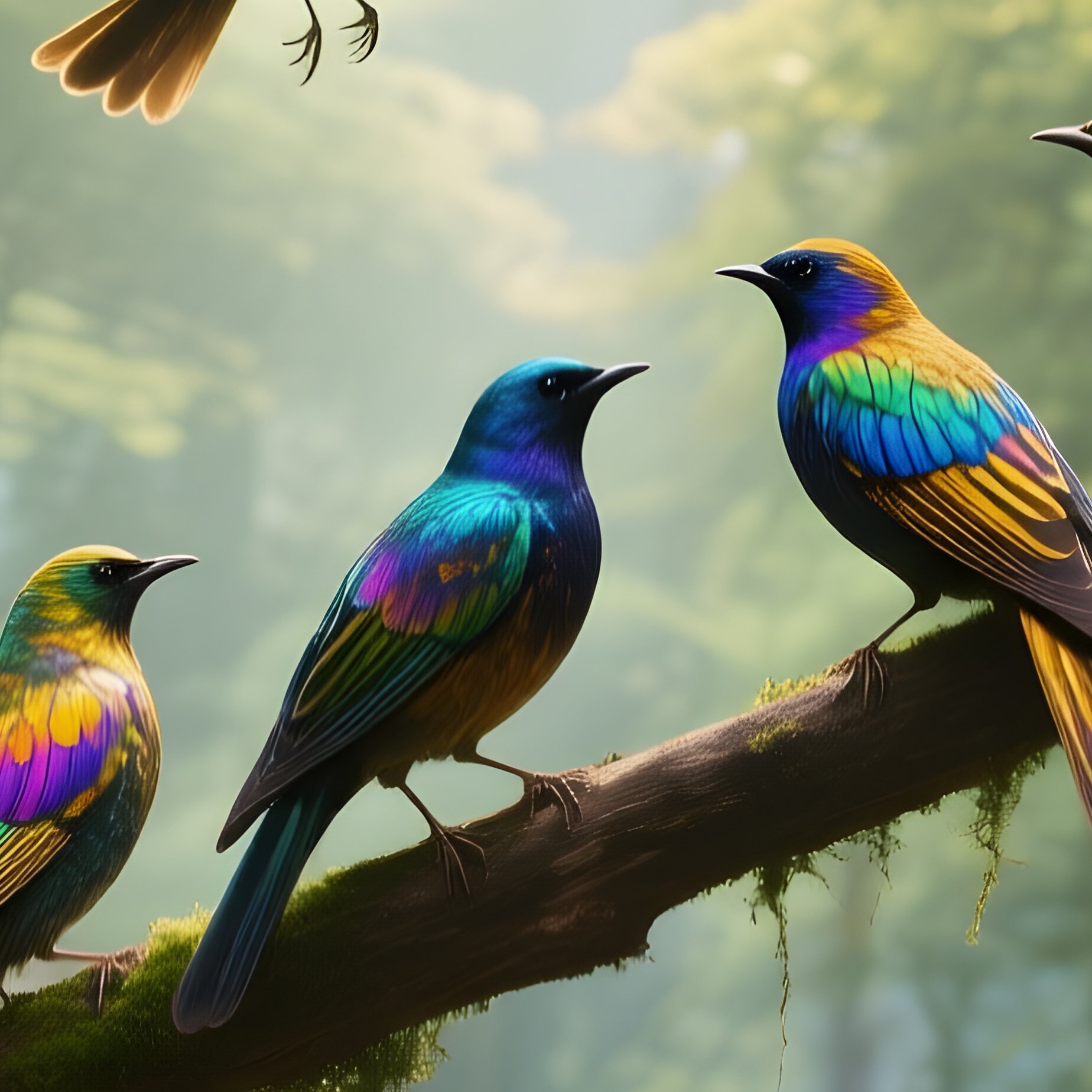 Vi Feathered Game 76 85 Feathered Birds In Forest - Full Resolution Quality Preview