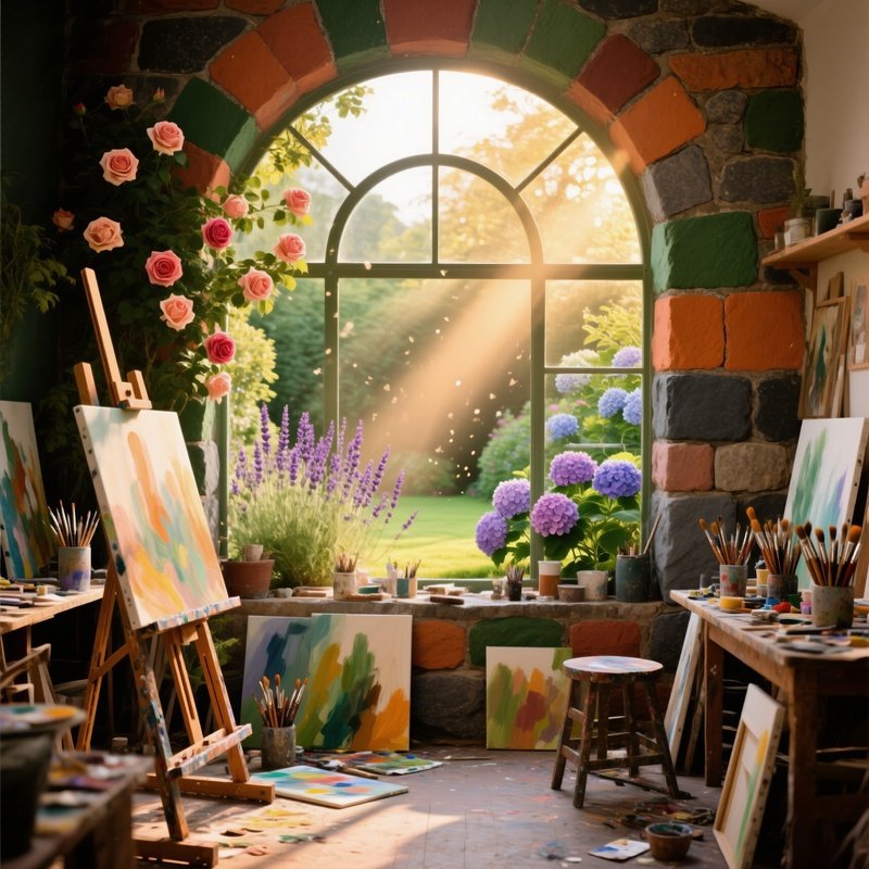 Vibrant Artist Studio Irish Sandstone