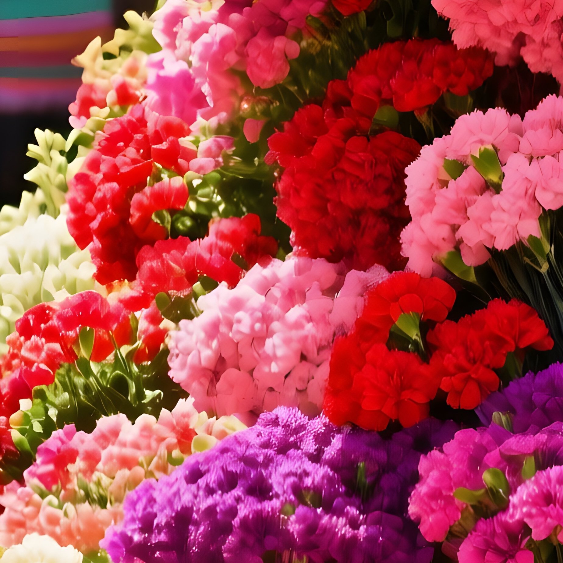 Vibrant Street Market Stall Marrakech - Full Resolution Quality Preview