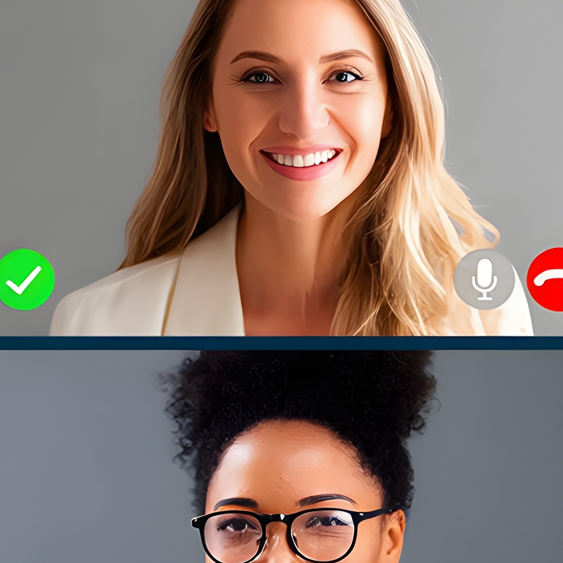 Video Call Laptop Grid 9 Faces - Full Resolution Quality Preview