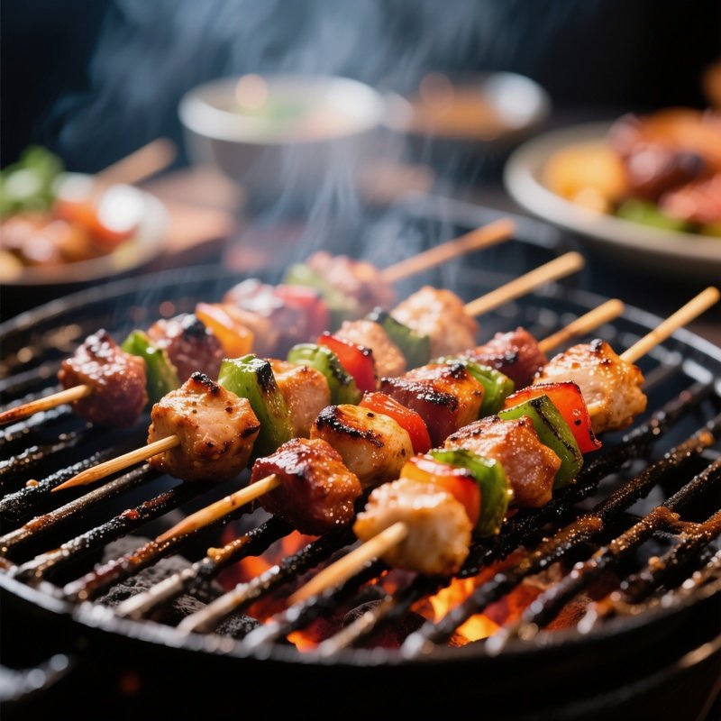 🍢 Vii. Asian & Global Bbq (Spieße & Grill)