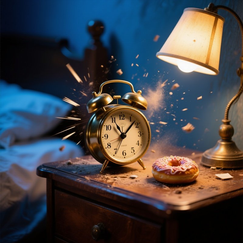 Vintage Alarm Clock Ringing Violently At 5Am