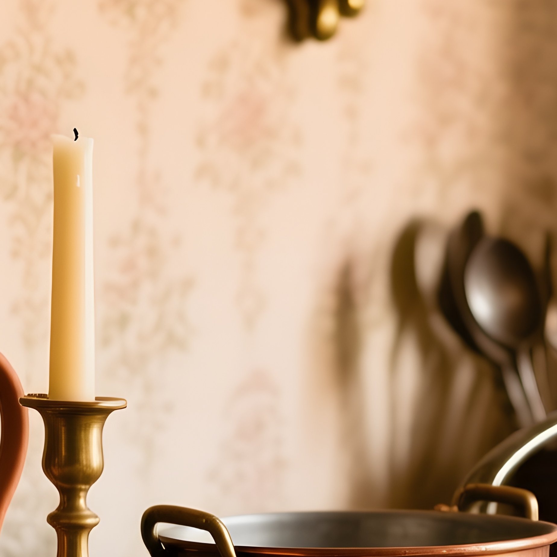 Vintage Antique Utensils And Home Decor Items - Full Resolution Quality Preview