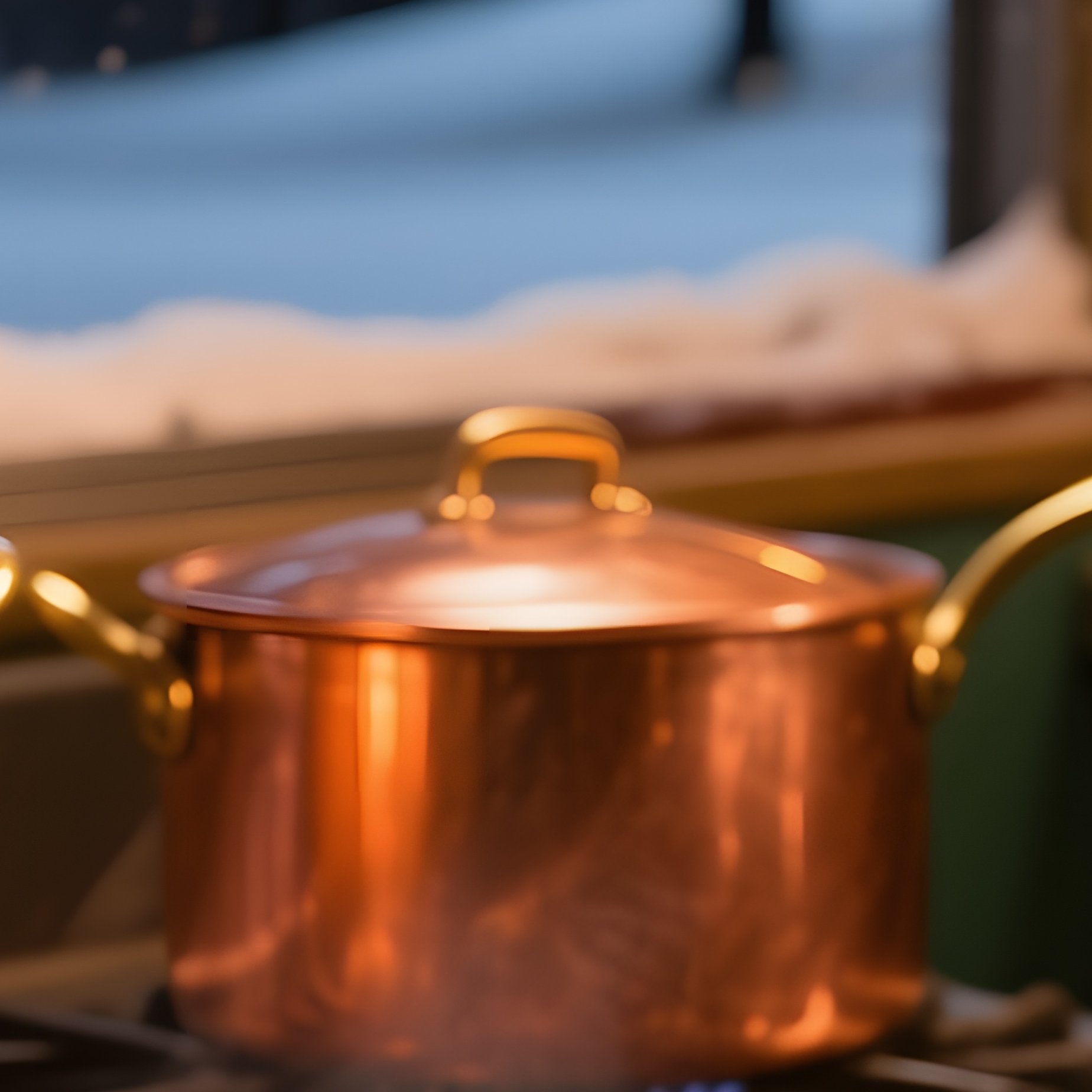 Vintage Diner Kitchen Night Snow - Full Resolution Quality Preview