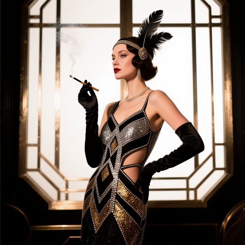 Vintage Historical Art Deco Clothing