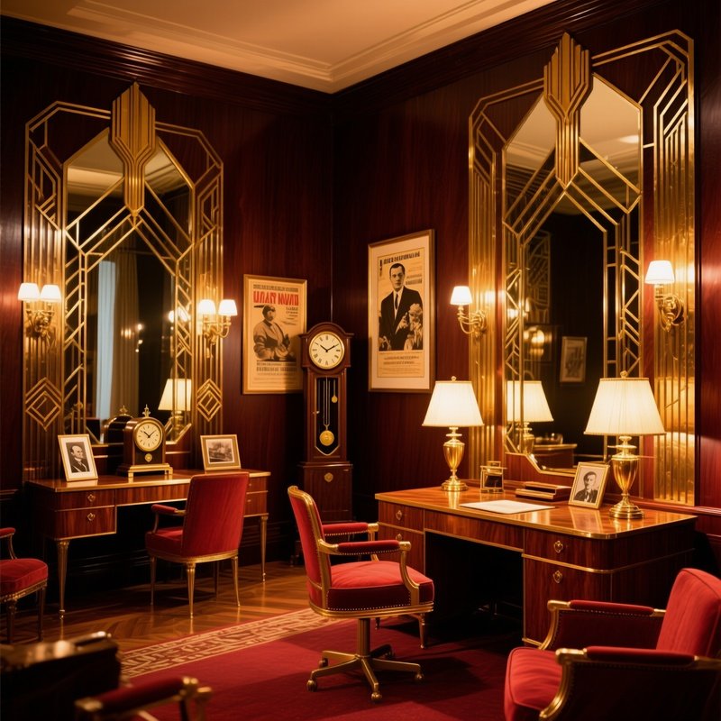 Vintage Historical Art Deco Interior