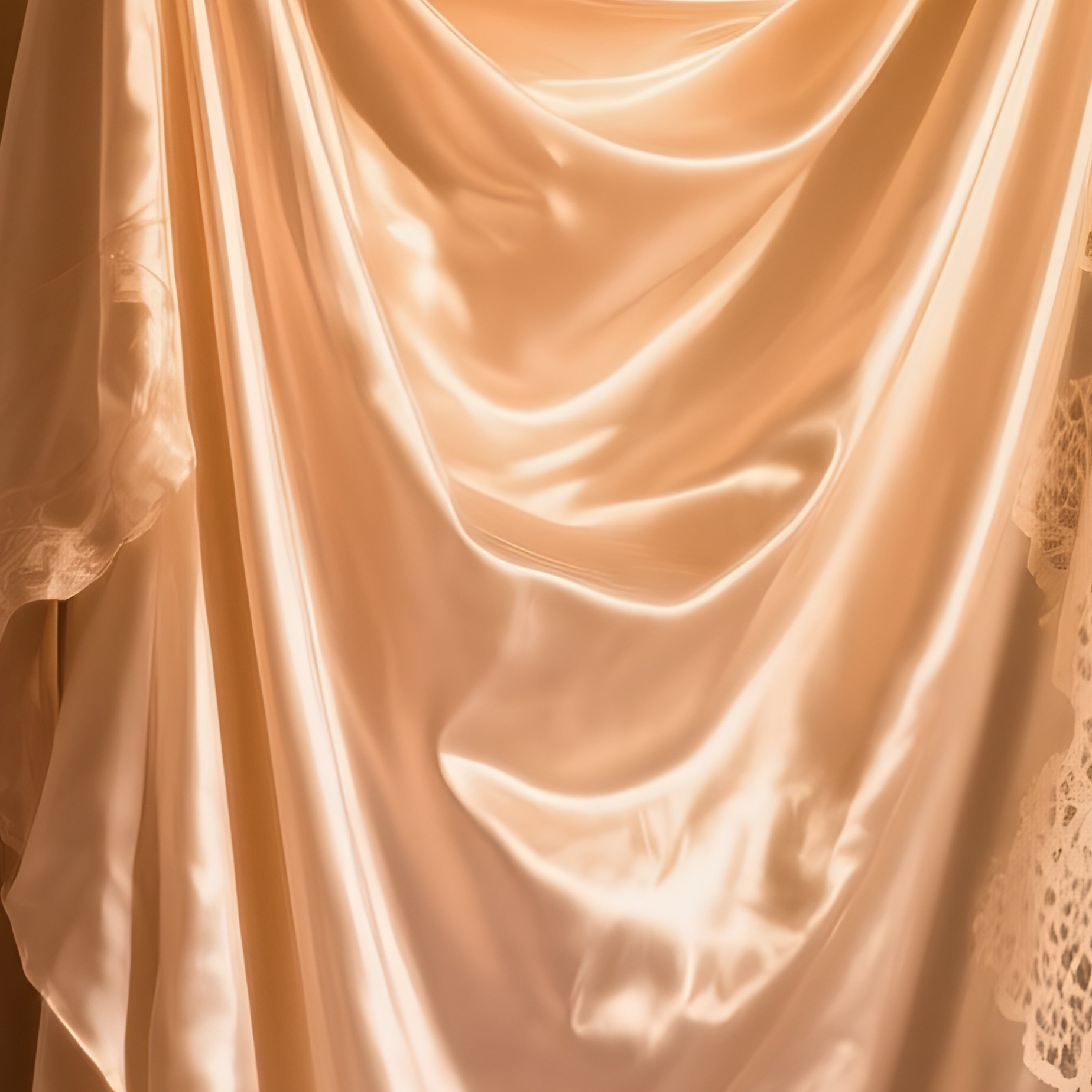 Vintage Silk Dressing Screen In Romantic Bedroom - Full Resolution Quality Preview