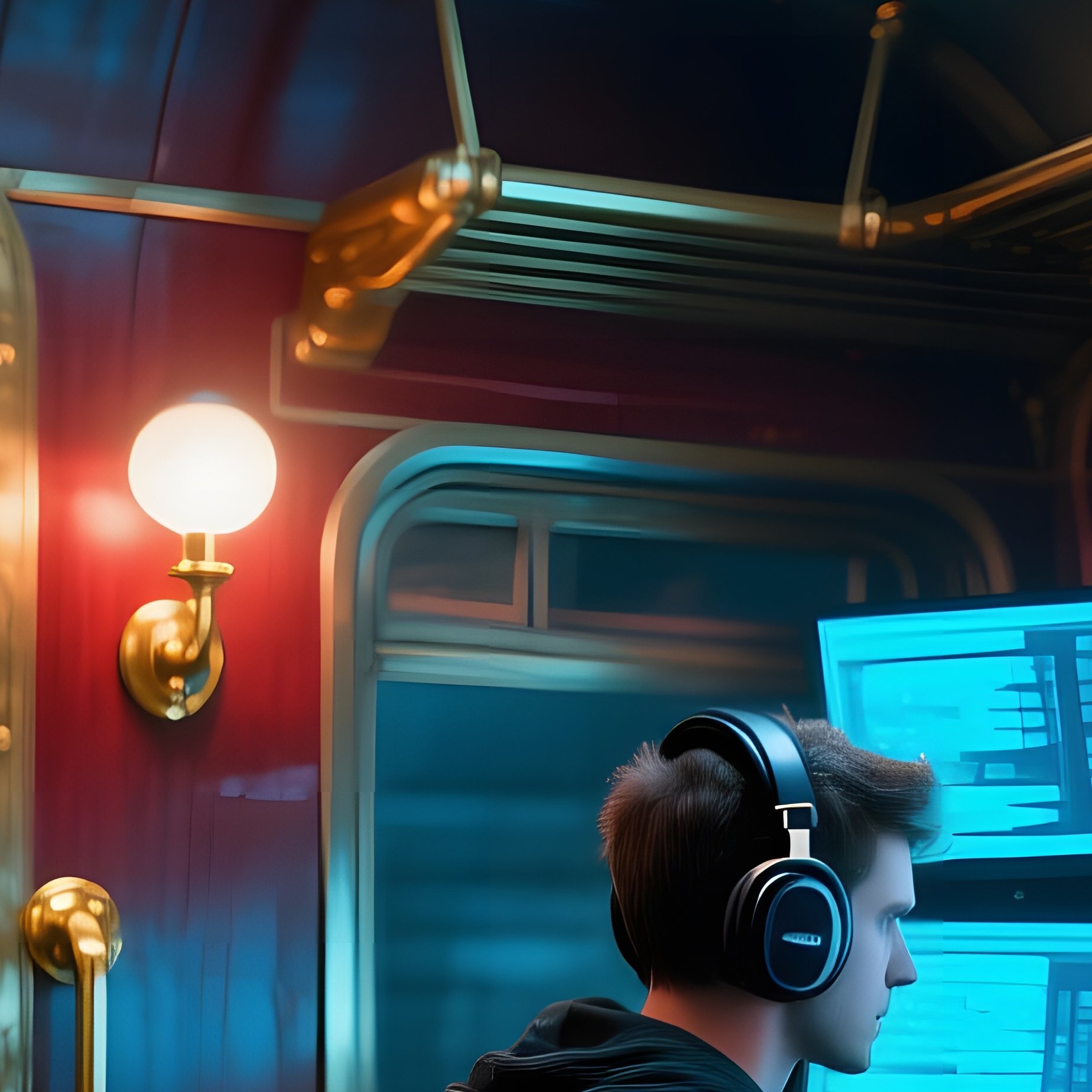 Vintage Train Carriage Hacking Lab - Full Resolution Quality Preview