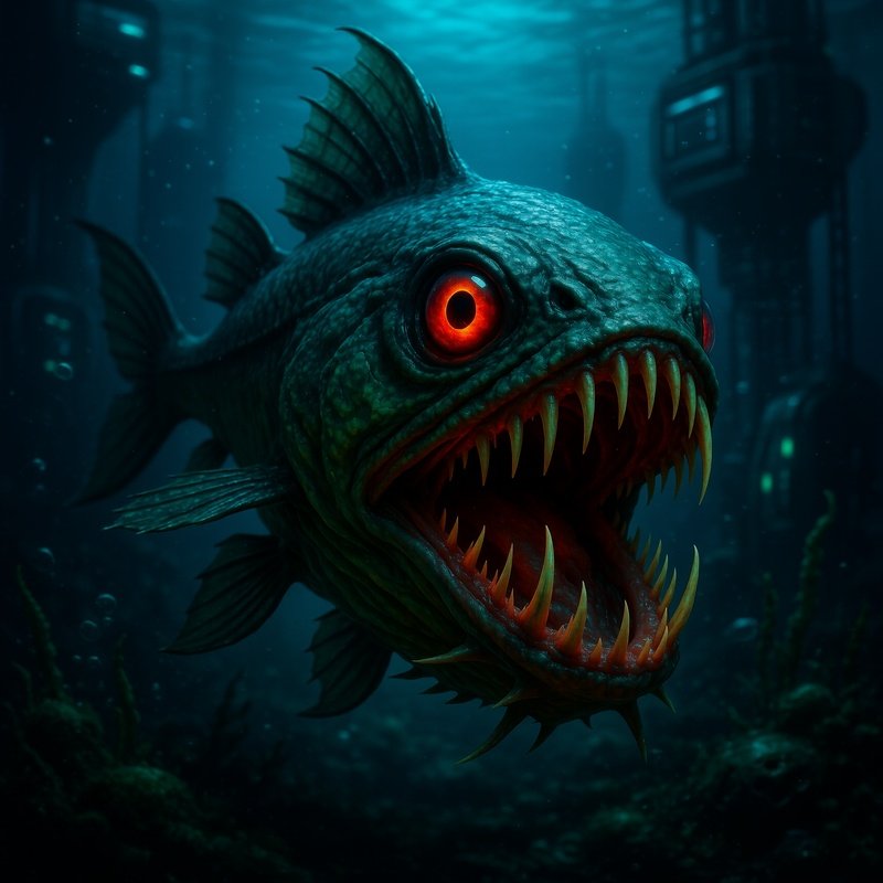 Viperfish Sharp Teeth Science Fiction Artwork2