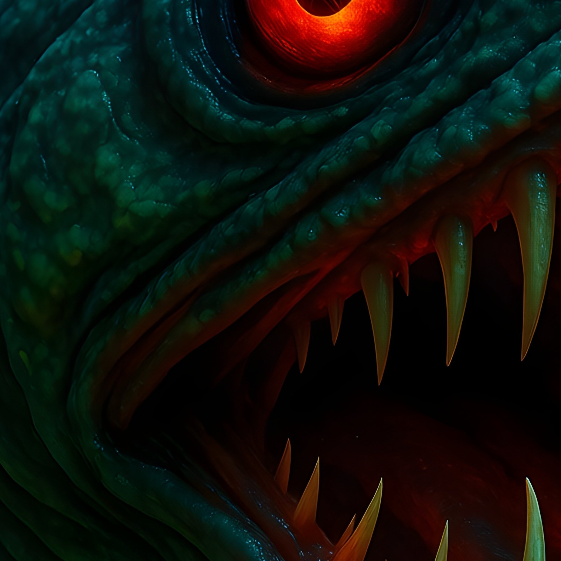 Viperfish Sharp Teeth Science Fiction Artwork2 - Full Resolution Quality Preview