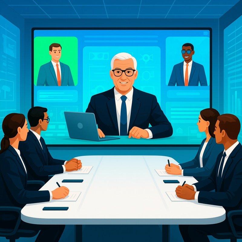 Virtual Ceo Presenting Boardroom