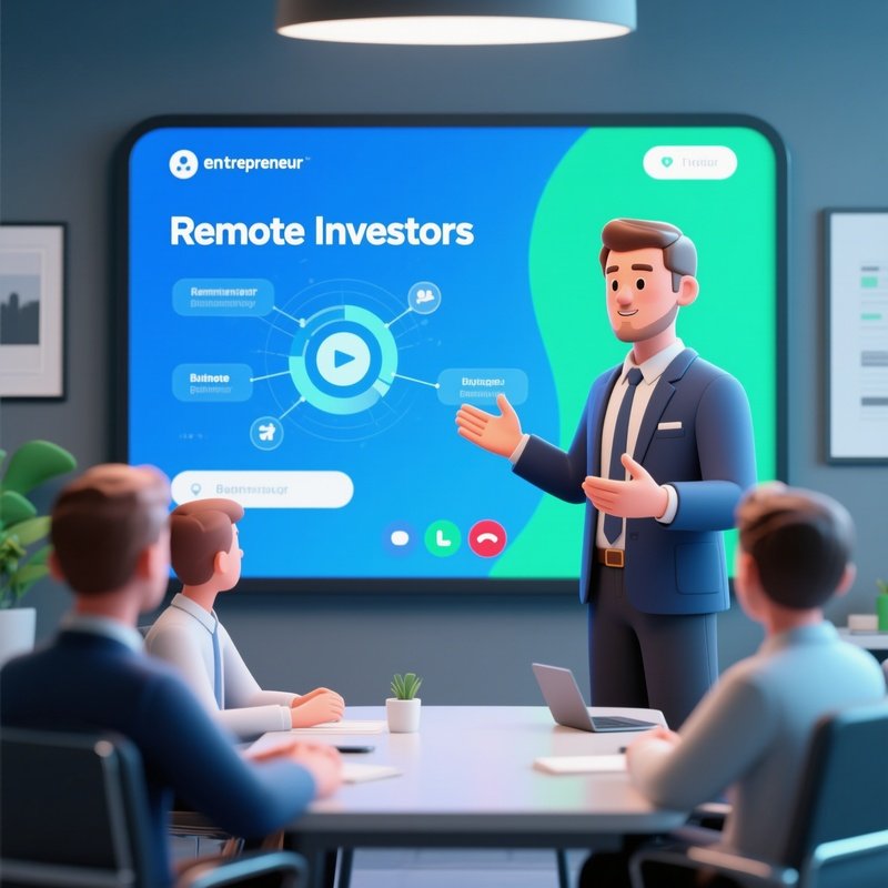 Virtual Entrepreneur Pitching Investors