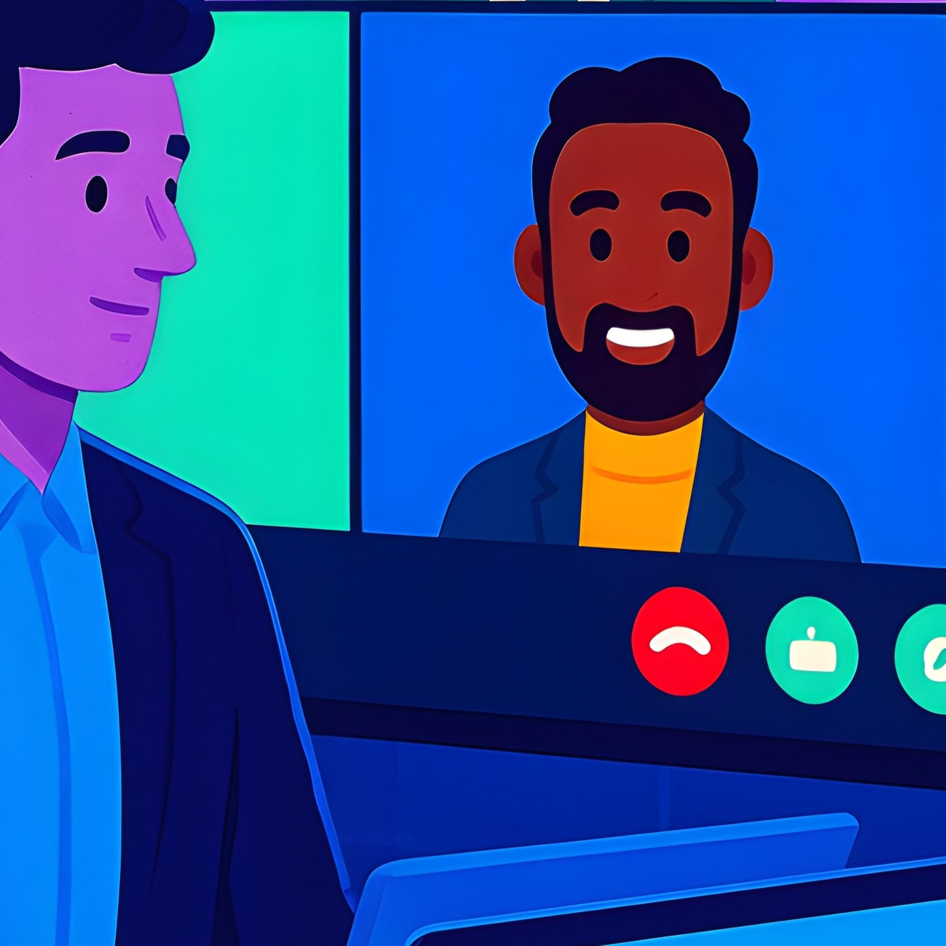 Virtual Startup Founders Meeting Room - Full Resolution Quality Preview