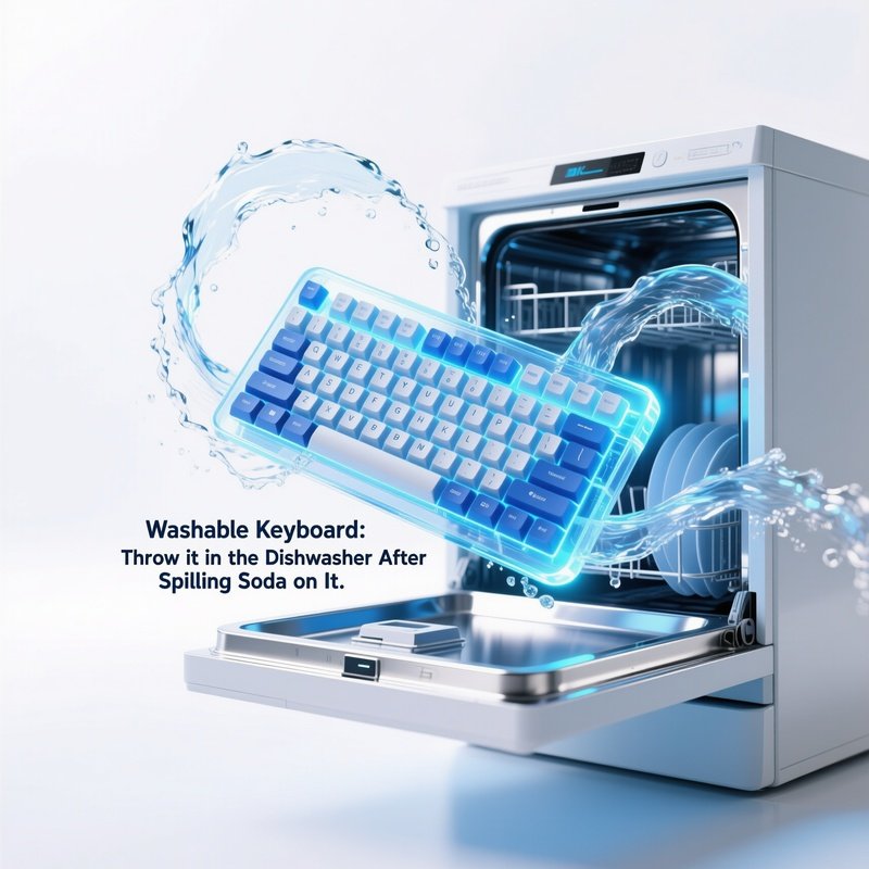 Washable Keyboard Digital Art Concept